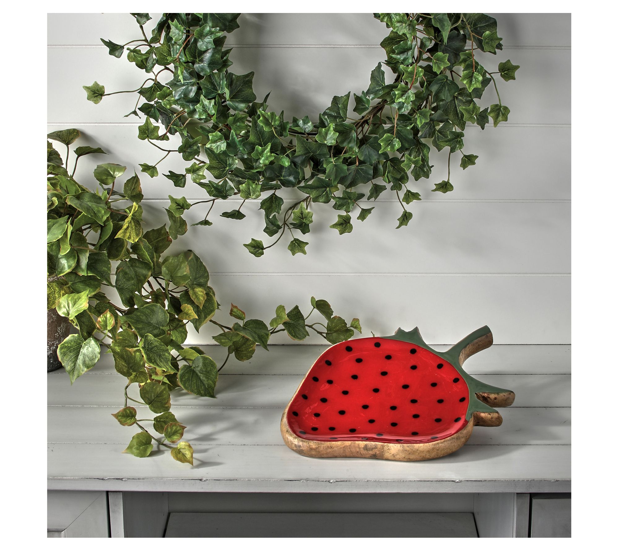 13.5" Strawberry Tray by Valerie