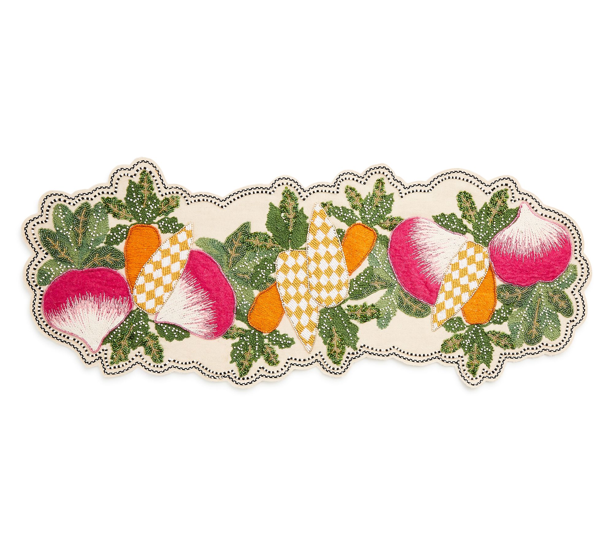 "As Is" MacKenzie Childs Vegetable Table Runner