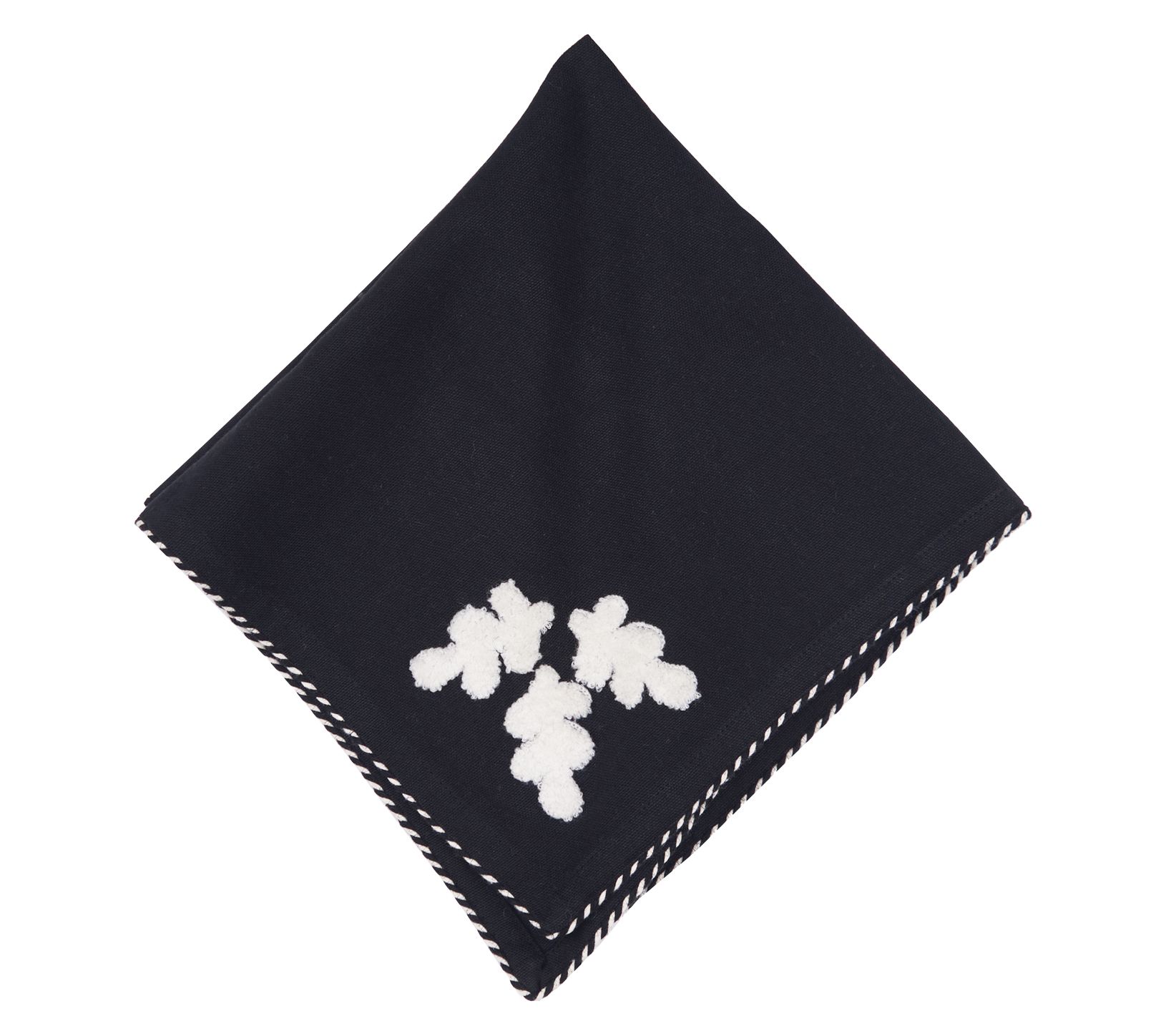 Nordic Joy Onyx Napkin Set of 4 by Valerie