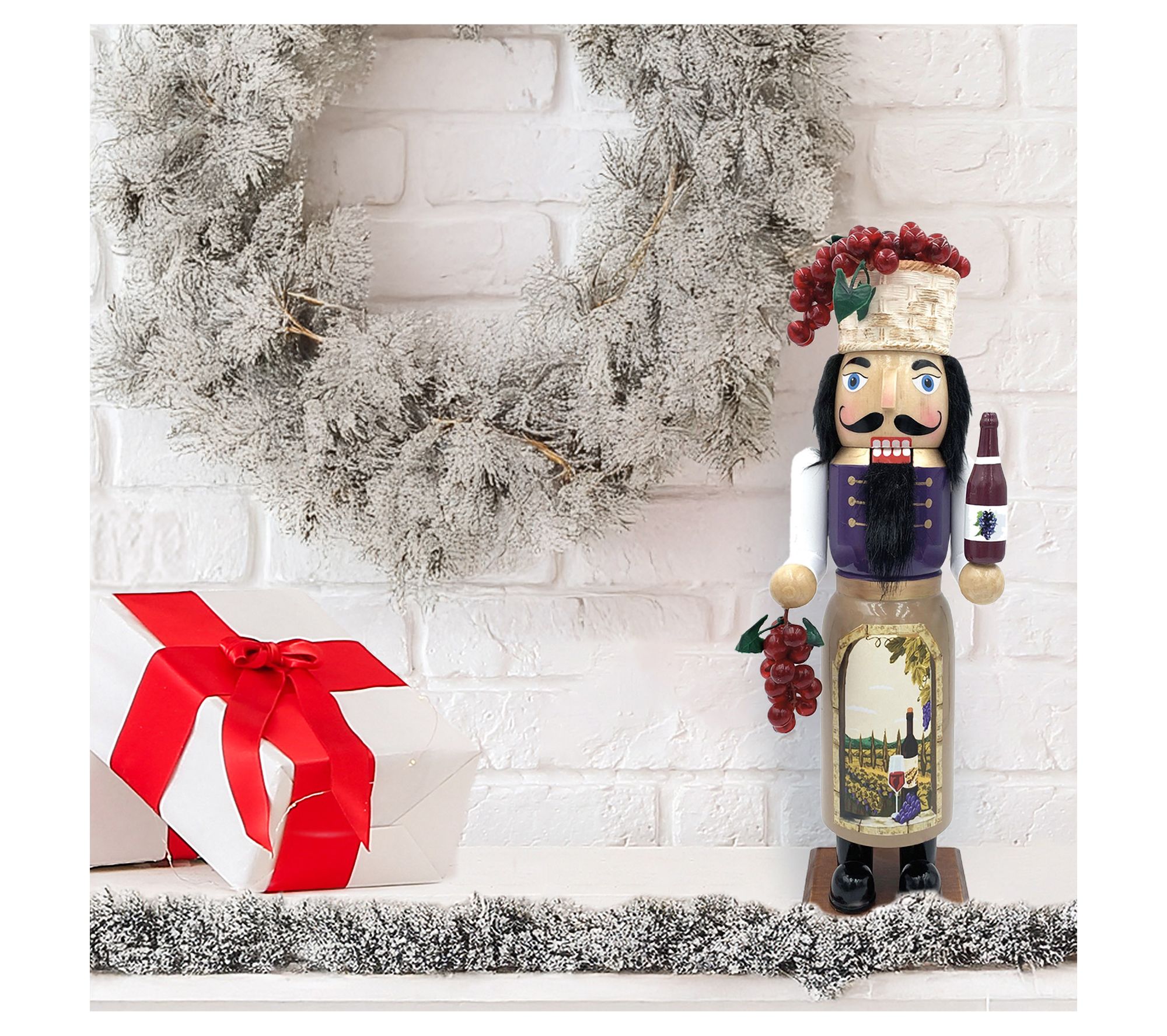 Santa's Workshop 14" Tuscan Wine Nutcracker