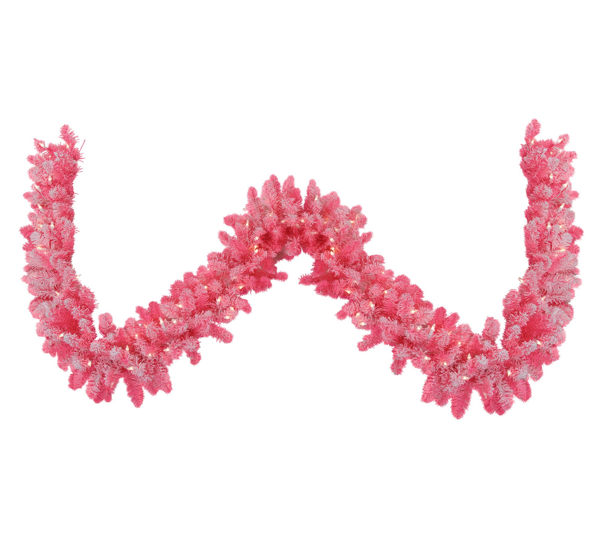 Northlight Pre-Lit Flocked Christmas Garland 9' x 12"