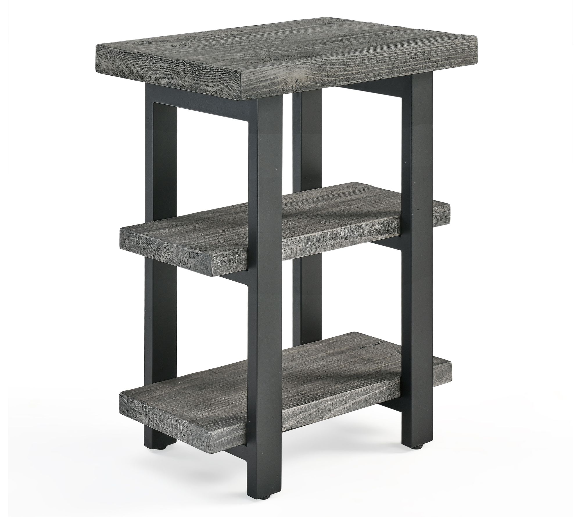 Alaterre Furniture Pomona 3-Tier Solid Wood EndTable