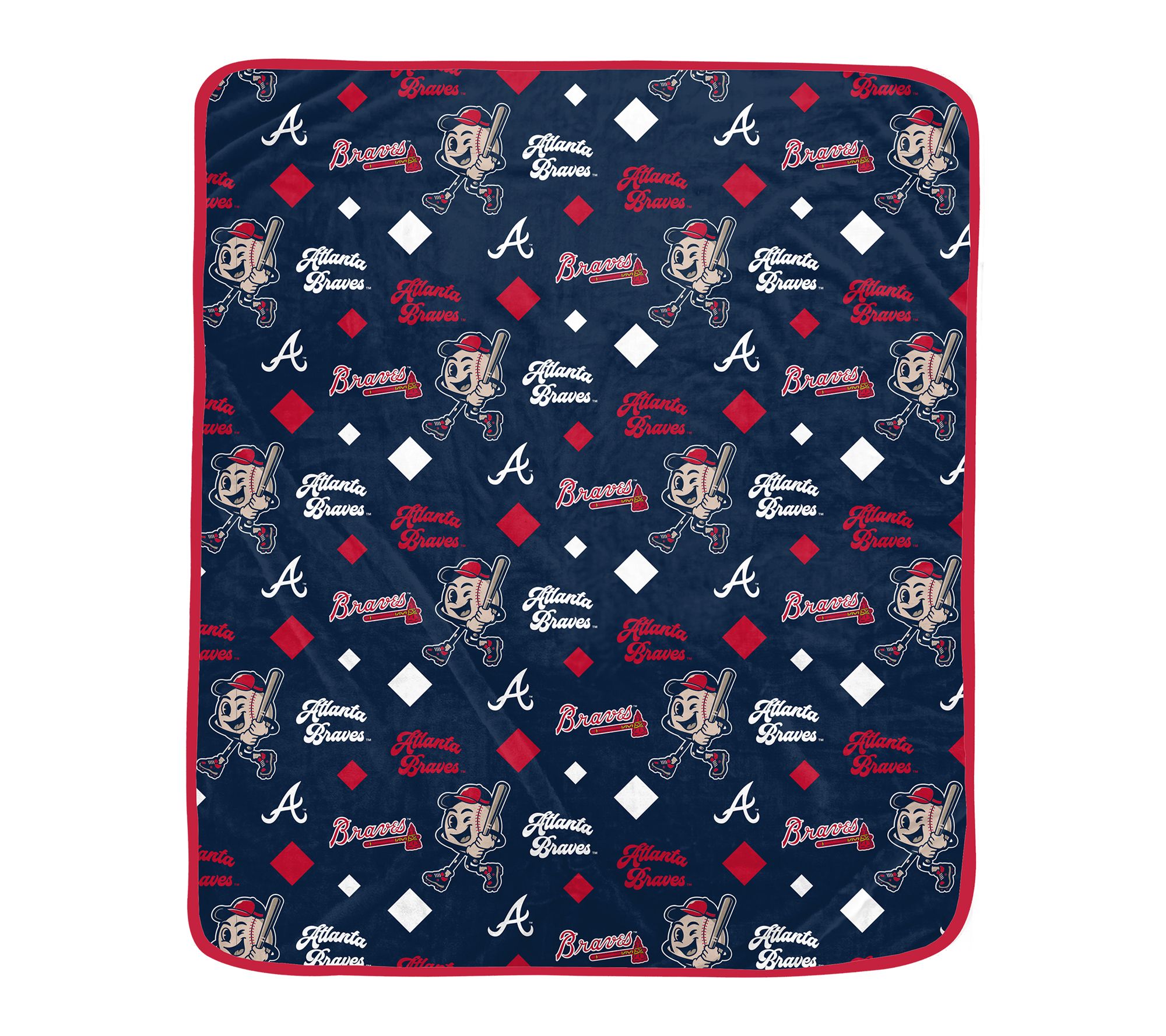 Pegasus Sports MLB Retro Mascot Repeat Cozy Blanket