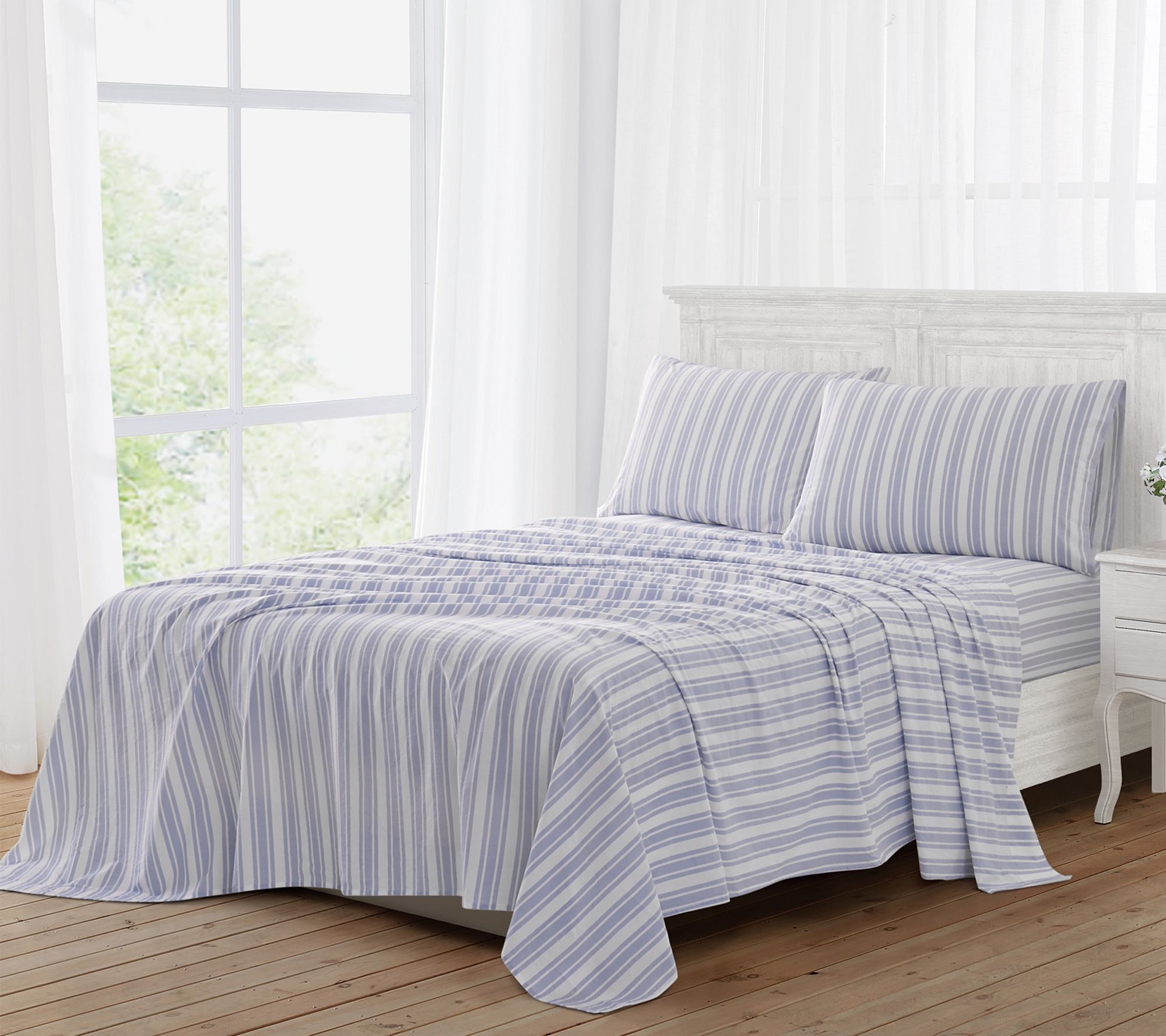 The Farmhouse by Rachel Ashwell Wide Ticking St ripe Full Shee