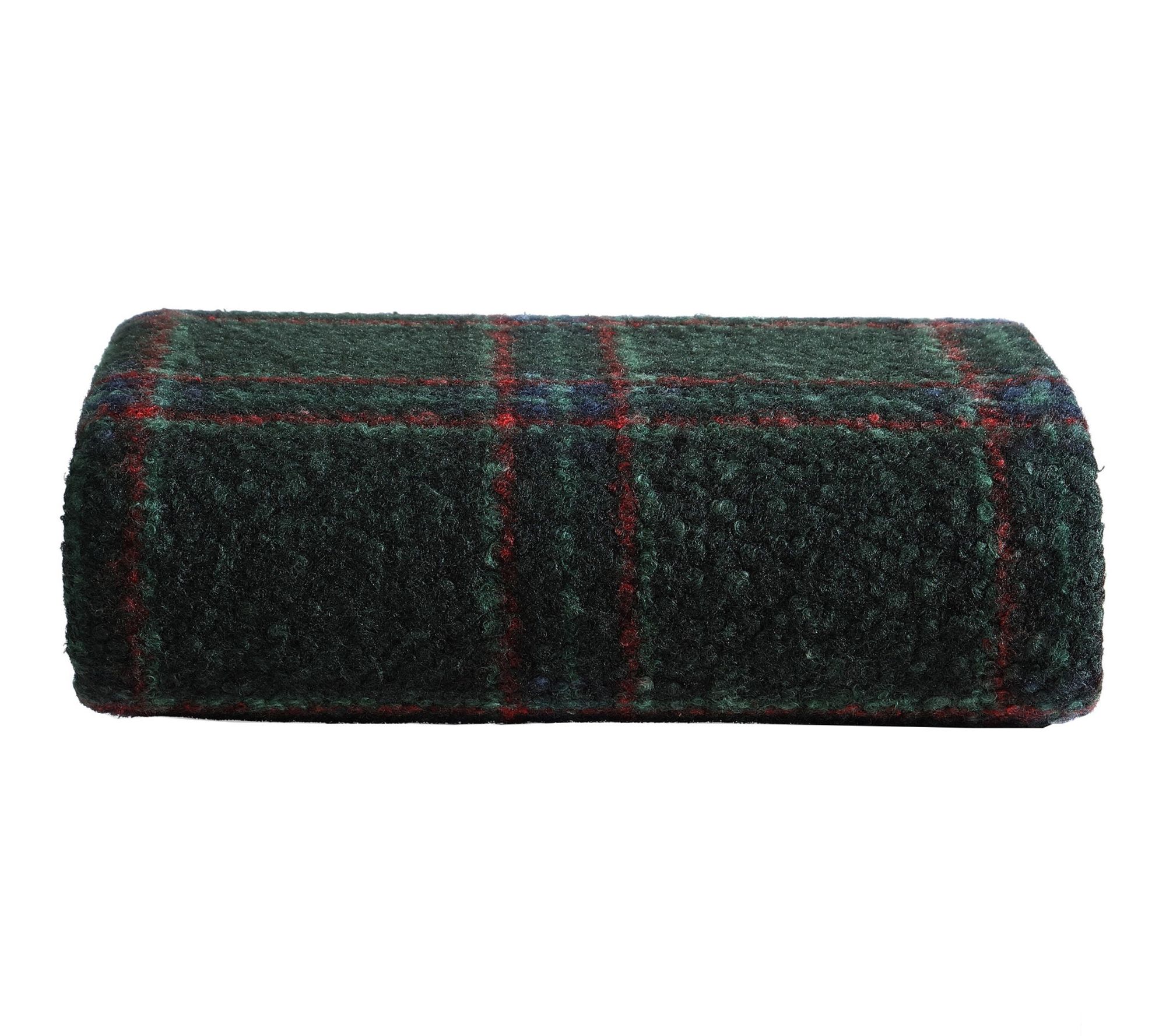 Eddie Bauer Tar rytown Plaid Gr een Boucle 50"X 70" Throw