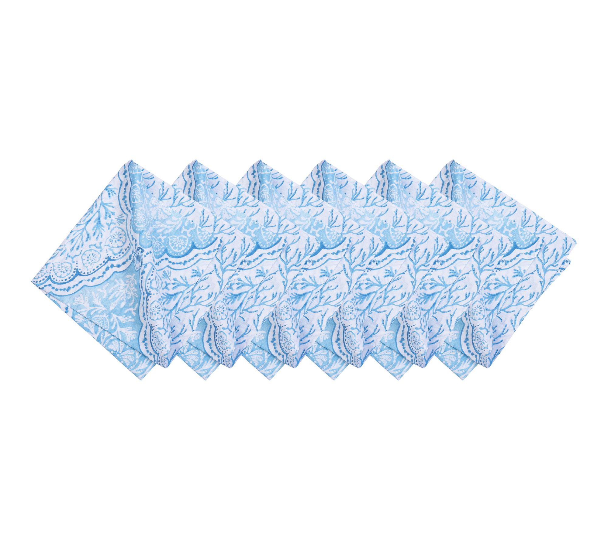 Chinoiserie Coast Napkins Set of 6 by Valerie