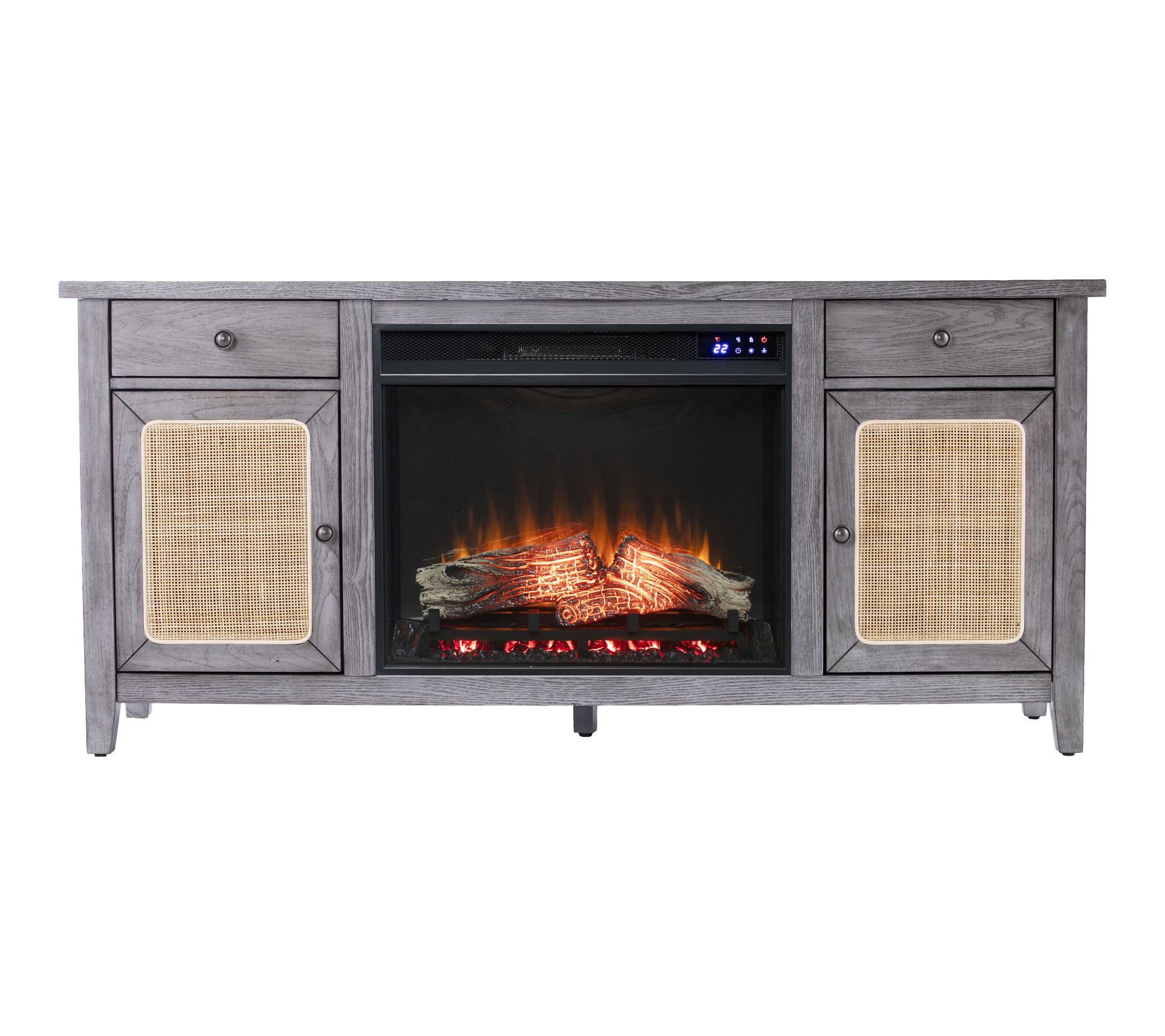 SEI Edderton Touch Screen Storage Electric Fireplace