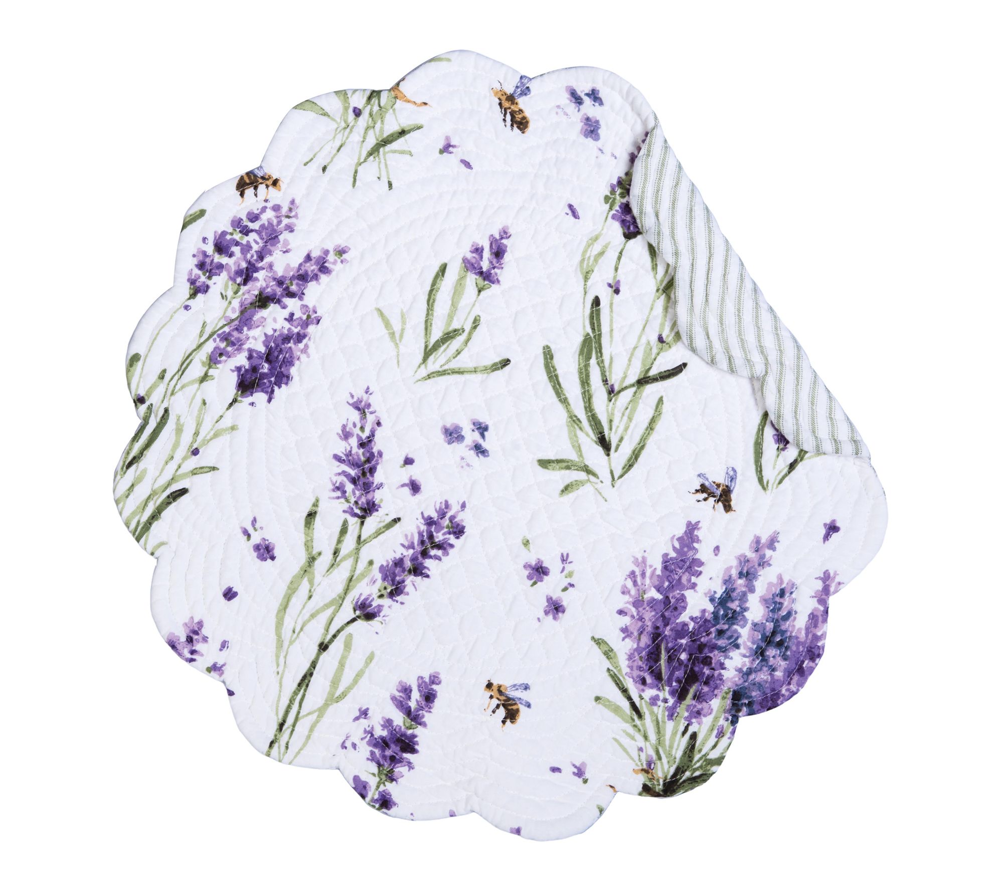 Lavender Fields Round Placemat Set of 6 by Valerie