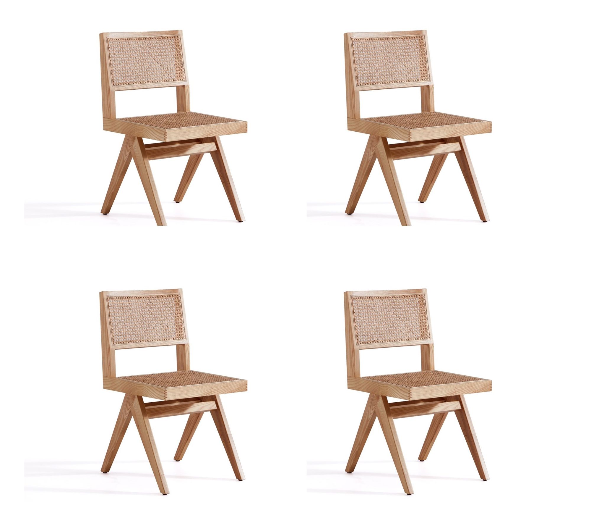 Manhattan Comfort Hamlet Wood Dining Chair - Set of 4