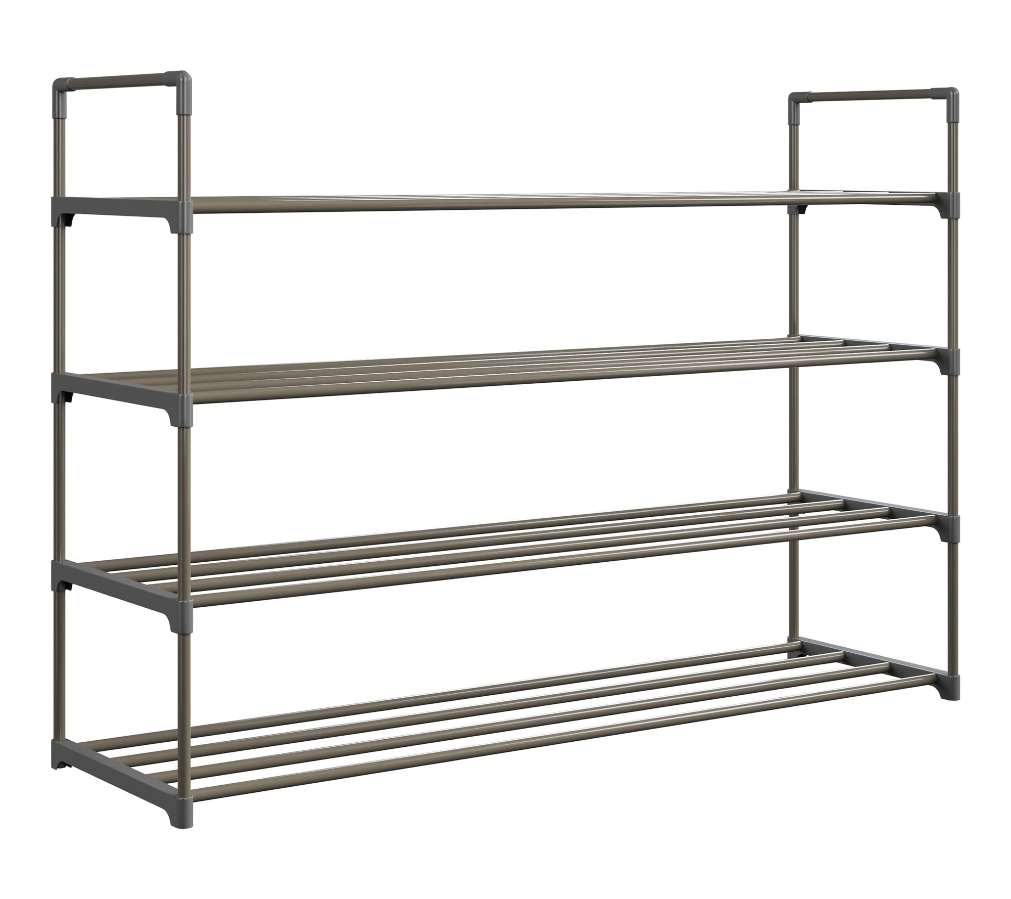 Home-Complete Shoe Storage Rack 4-Tier Shoe Organizer