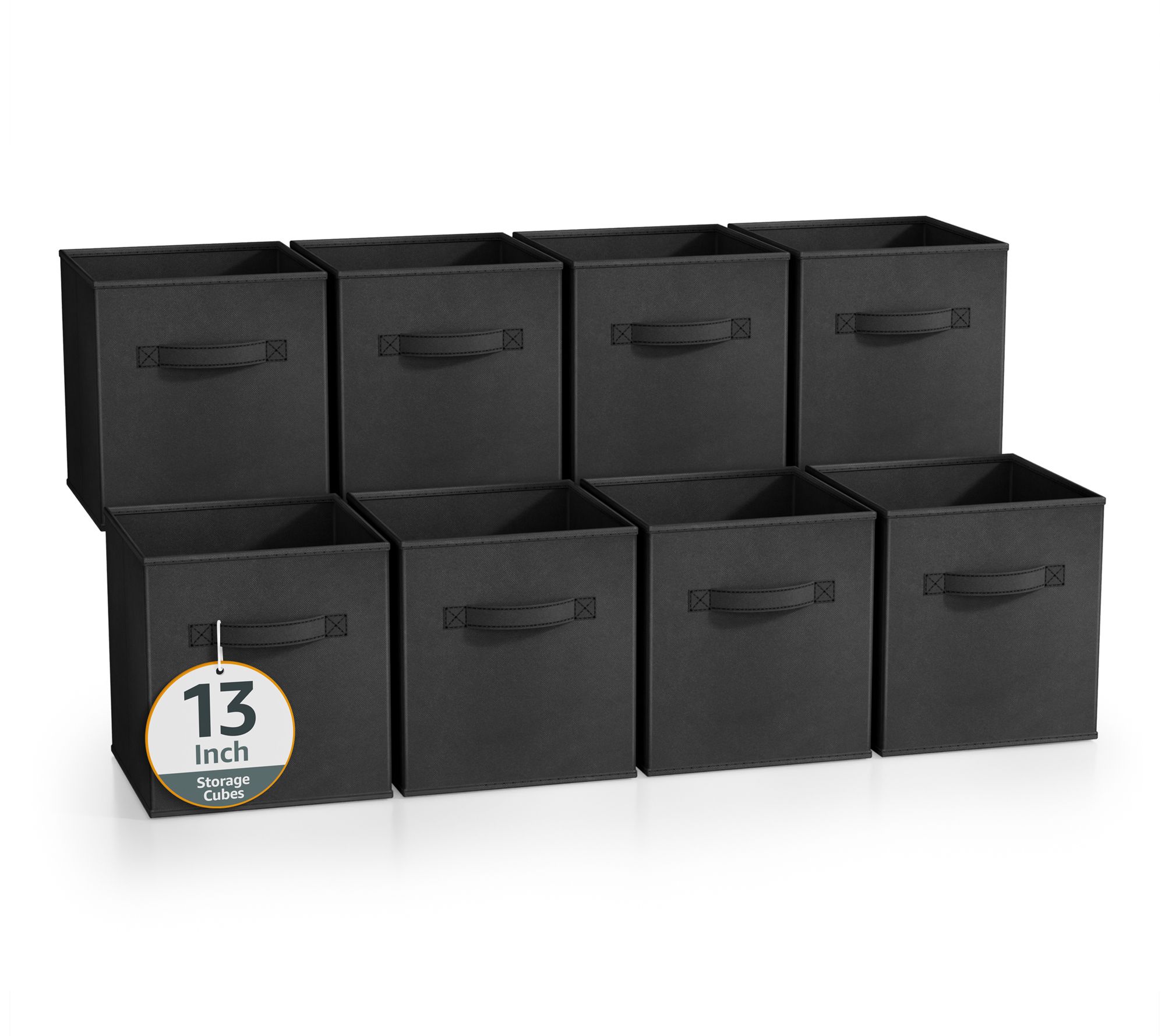 Sorbus 13" Foldable Storage Cubes with Handle - 8 PK