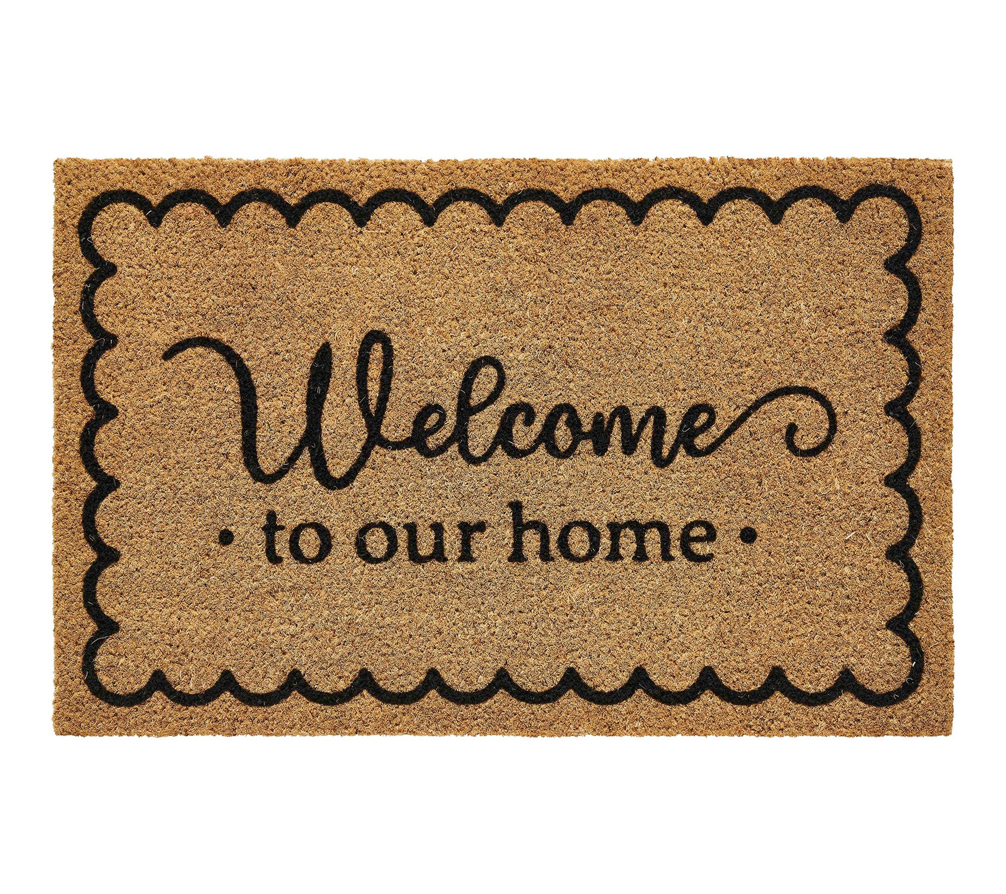 VCNY Home Welcome to Our Home Coir Doormat, 18" x 30"