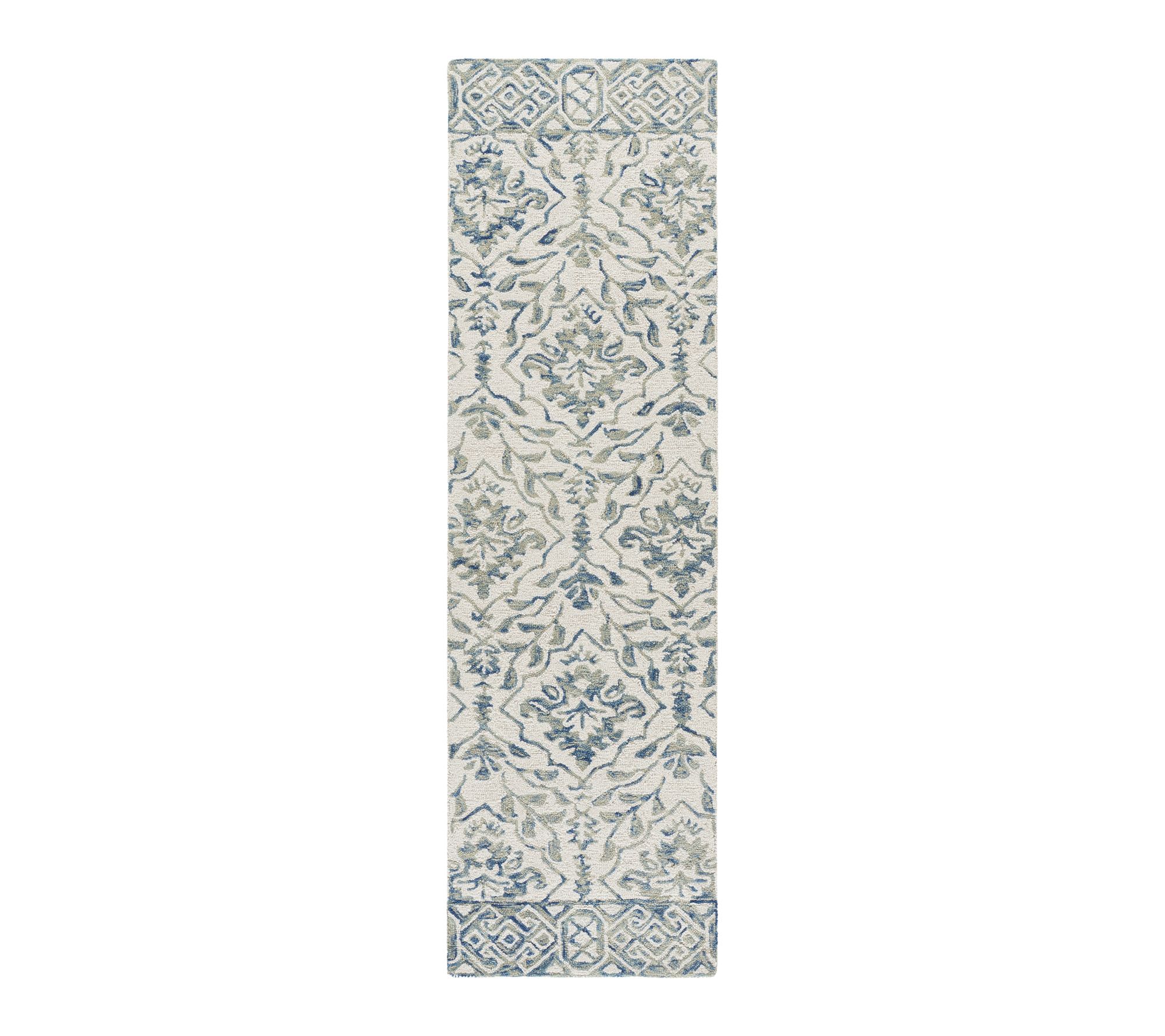 Dip Dye Fleur 2'-3" x 6' Wool Rug by Valerie