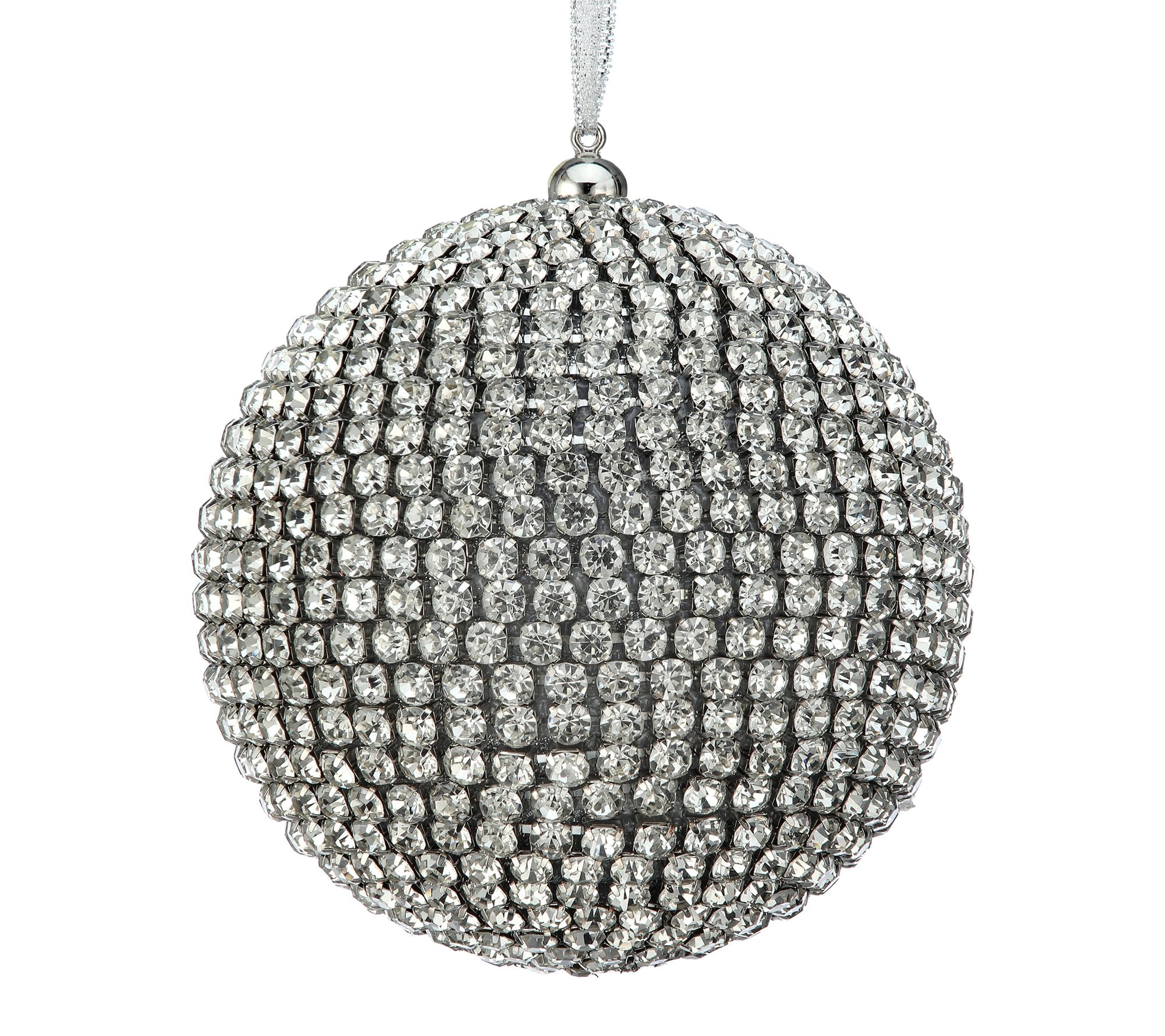 5" Faux Diamond Ball Ornament by Valerie
