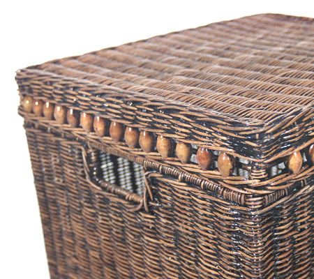 Thomas Pacconi Rattan Storage Chest - QVC.com