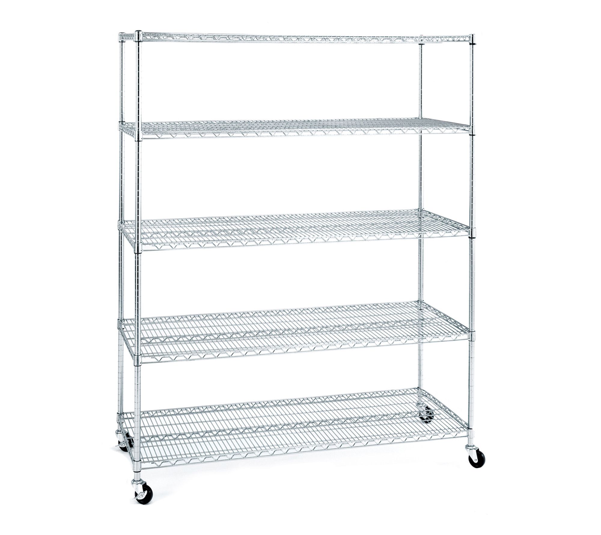 Seville Classics 5 Tier Wire Shelving, 60" W x 24" D x 76" H