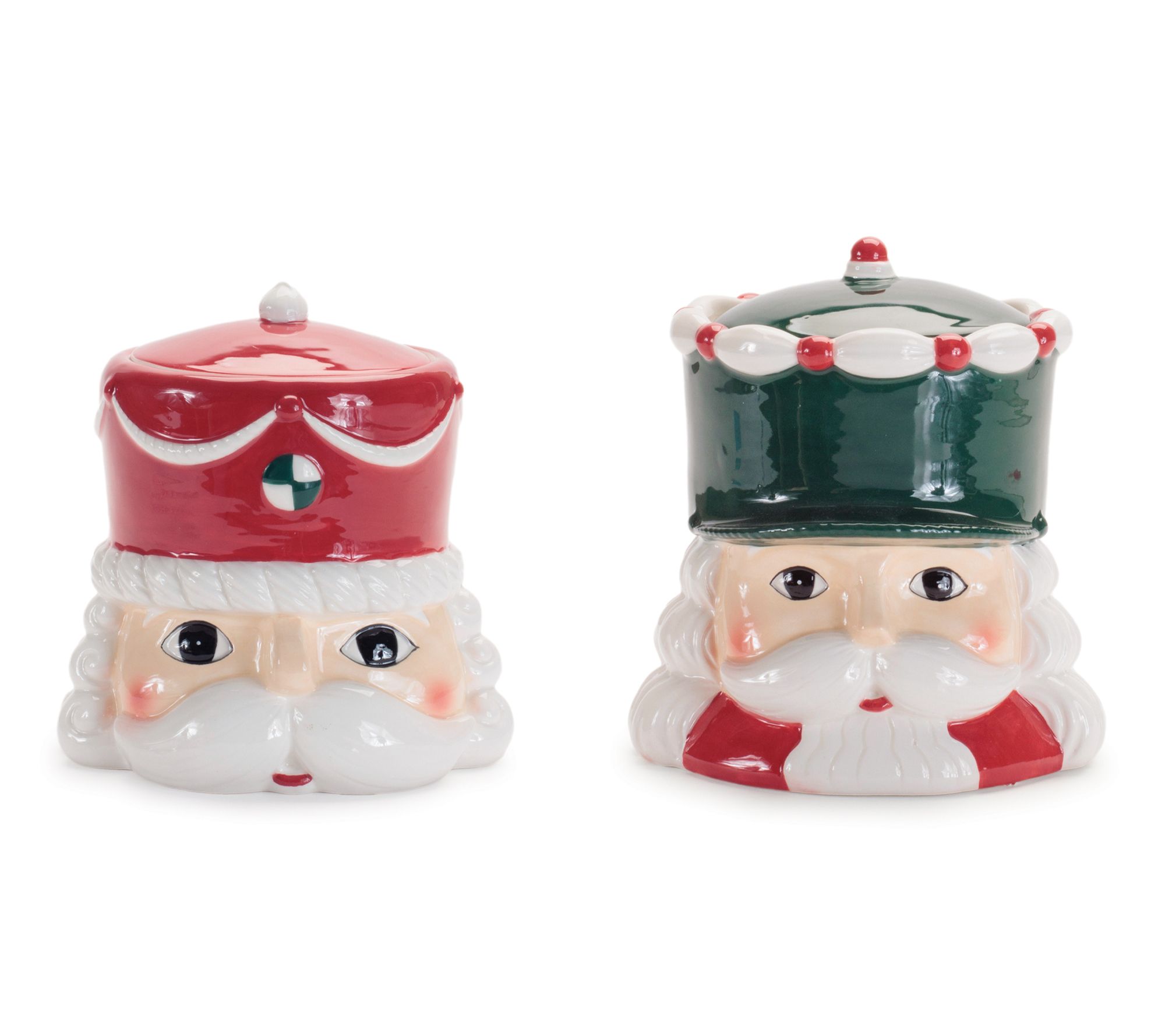 Melrose Ceramic Nutcracker Canister (Set of 2)