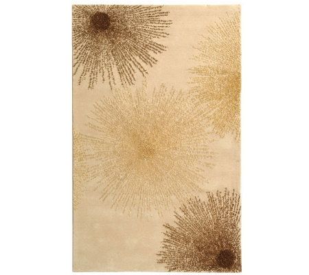 Soho 9'6" x 13'6" Abstract Handtufted Wool/Viscose Blend Rug