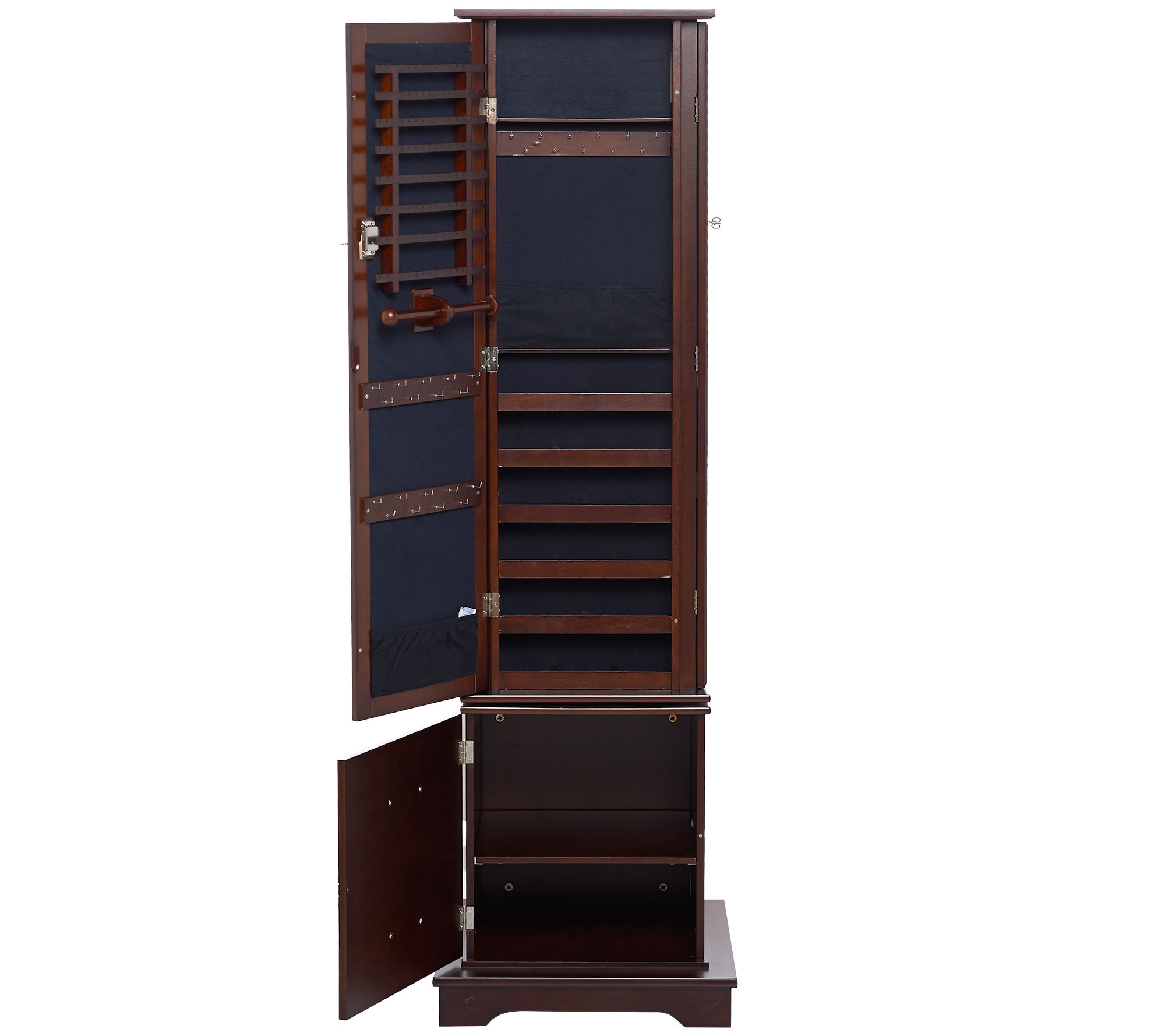 Gold & Silver Safekeeper TriMirror Jewelry Armoire by Lori Greiner