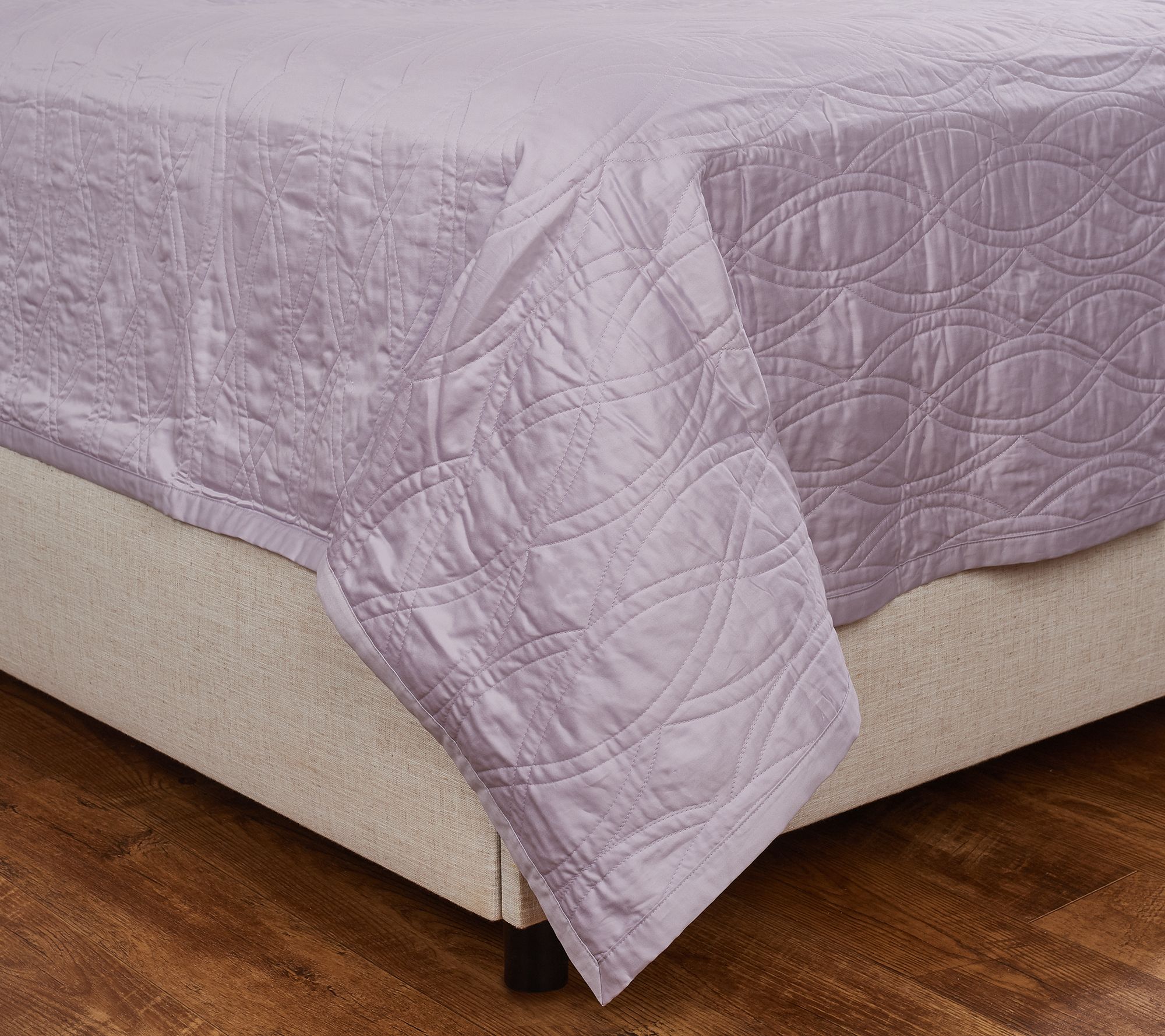 "As Is" Northern Nights Embroidered Coverlet with Shams Queen