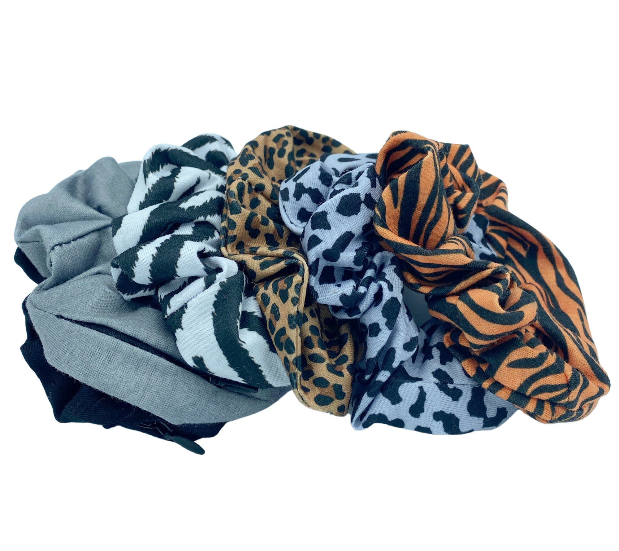 Headbands of Hope Set of 6 Hair Scrunchies with Zipper Pockets