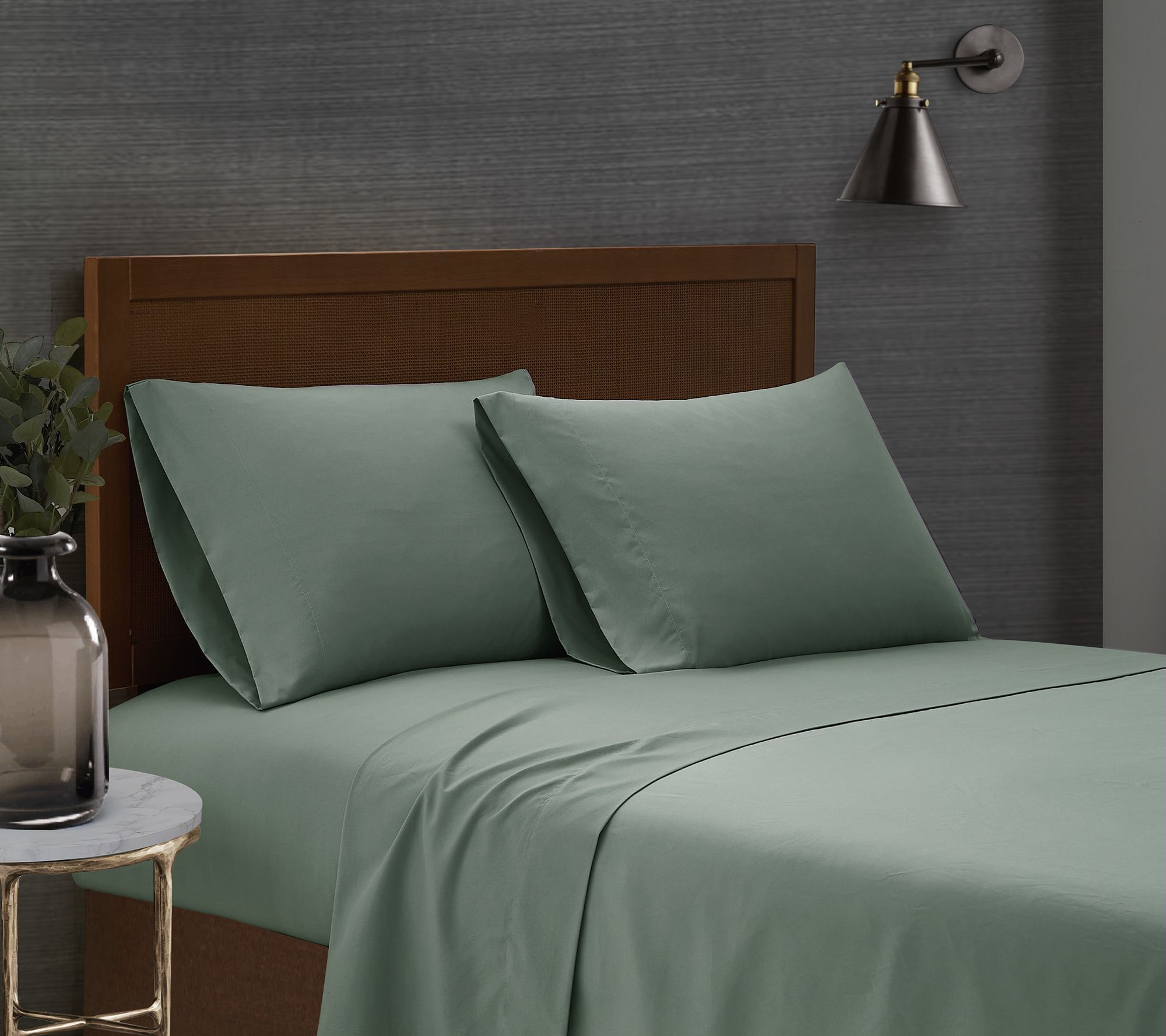 London Fog Garment Wash Solid King 4-Piece Sheet Set
