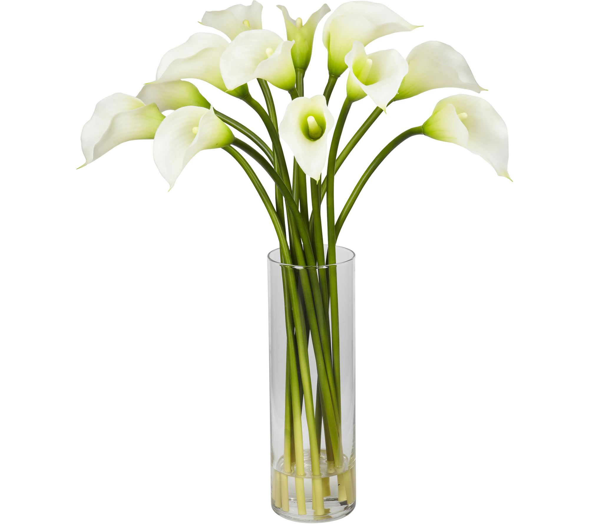 20" Mini Calla Lily Silk Flower Arrangement byearly Natural