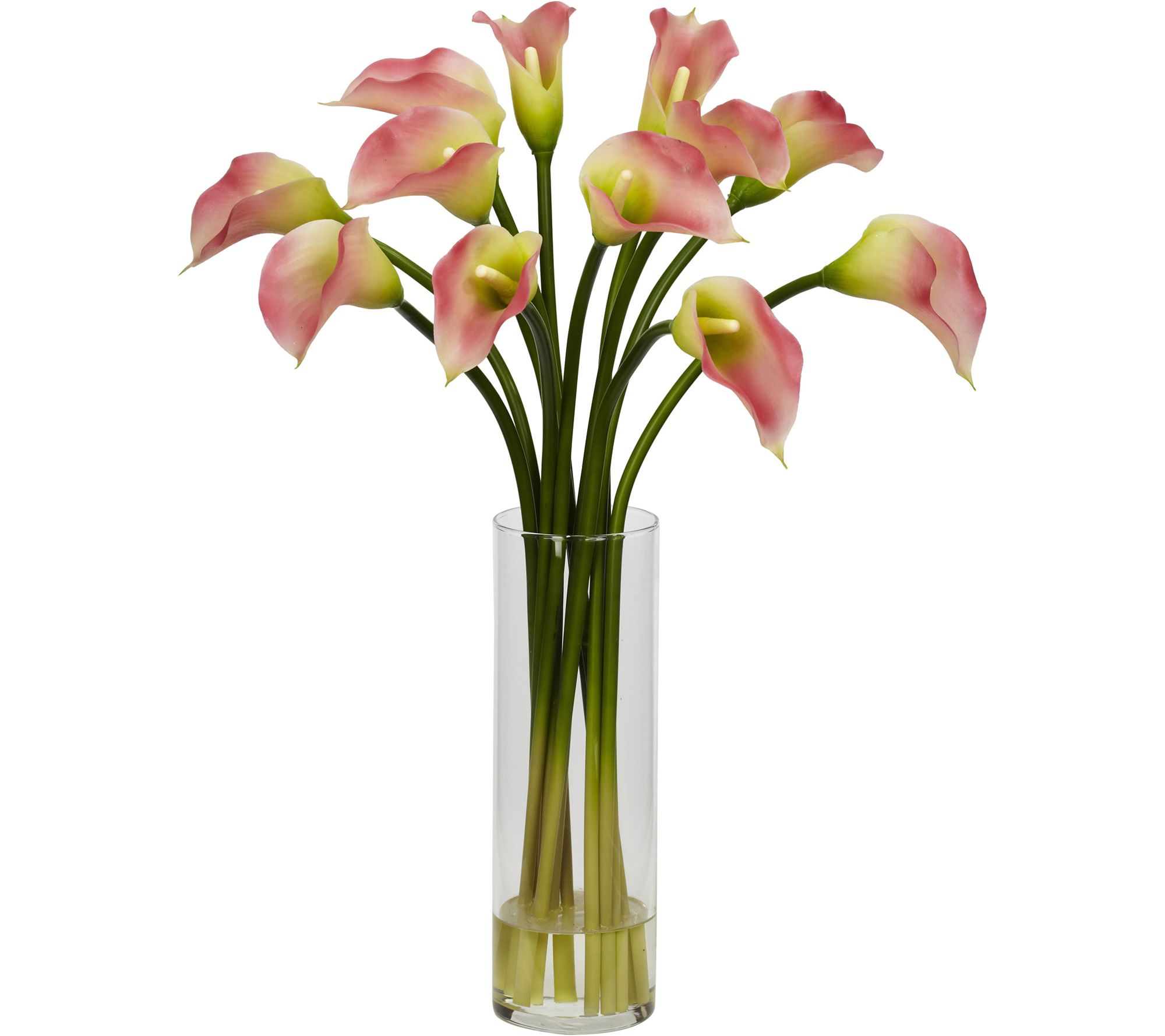 20" Mini Calla Lily Silk Flower Arrangement byearly Natural