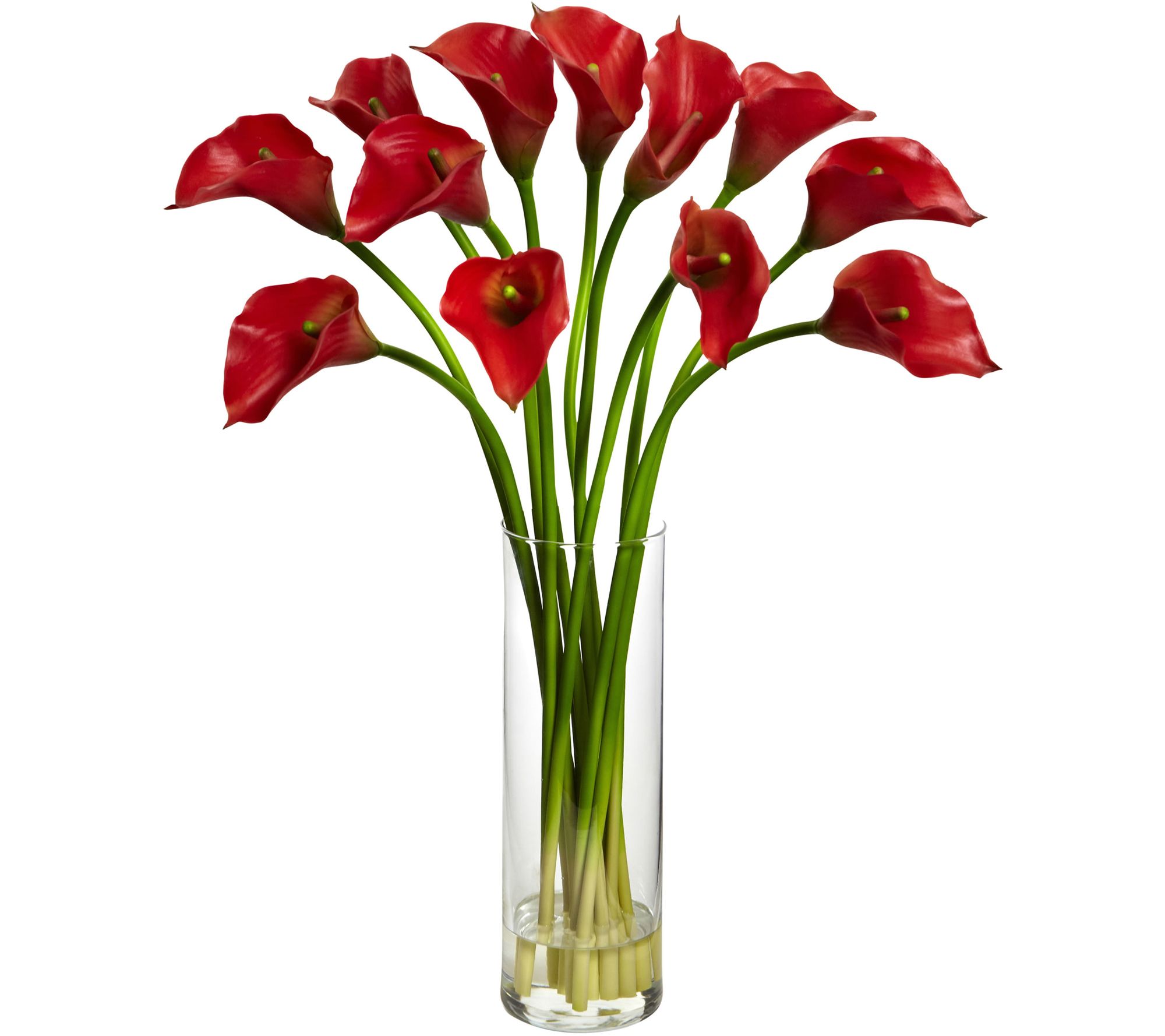 20" Mini Calla Lily Silk Flower Arrangement byearly Natural