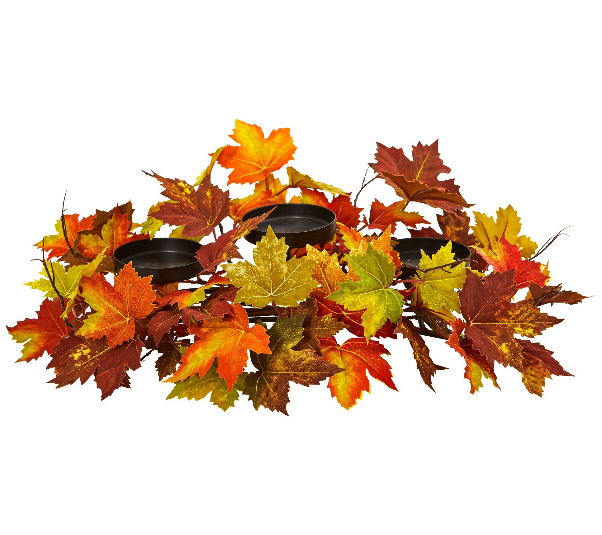 Maple Leaf Artificial Candelabrum by Nearly Natural
