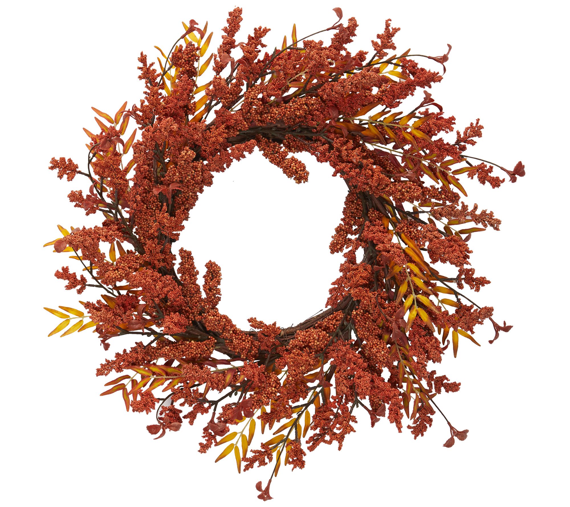 Nearly Natural 18" Harvest Berry Artificial Wreath
