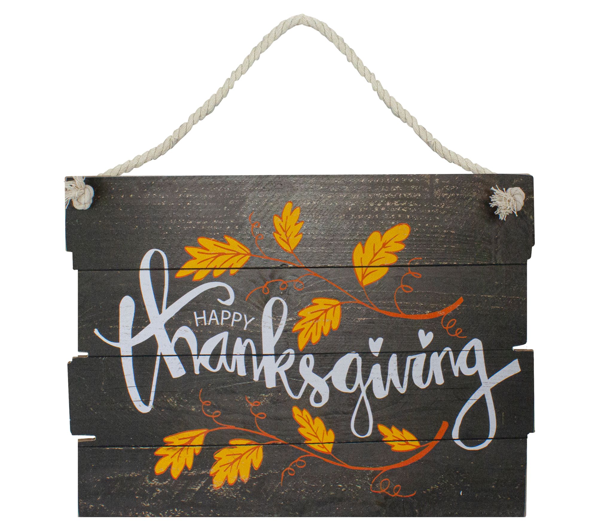 Northight "Happy Thanksgiving" Wooden Wall Sign