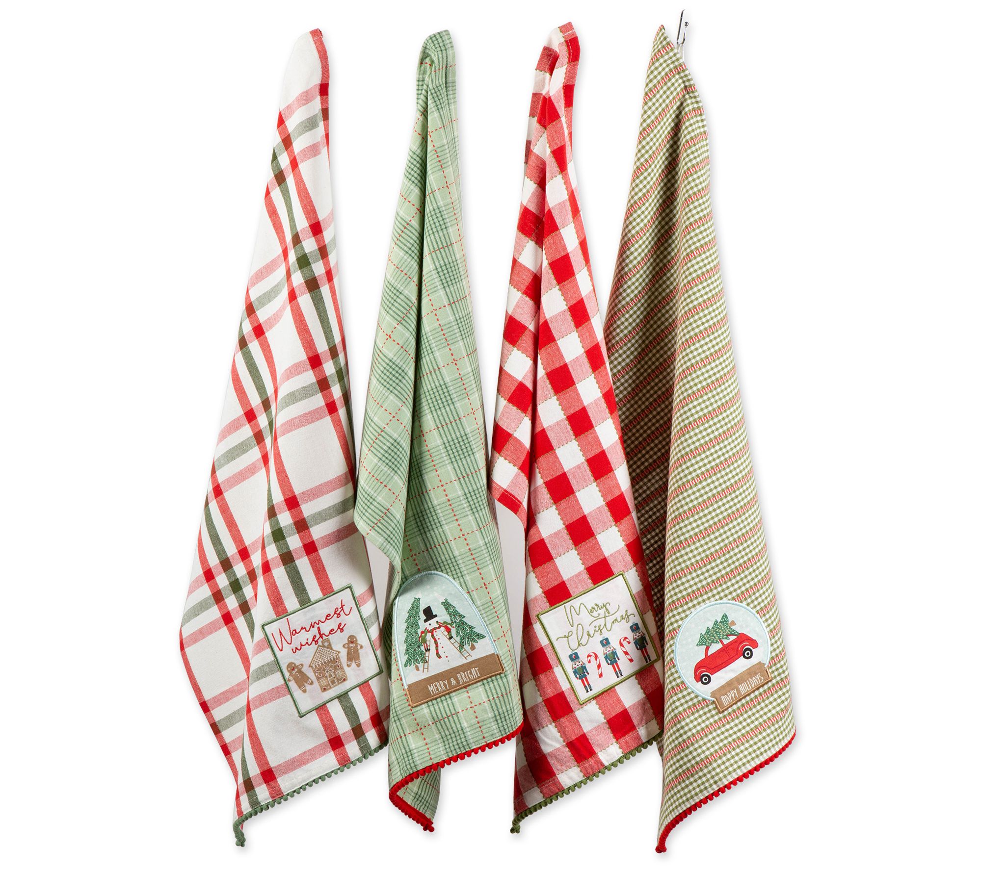 Happy Holiday Plaid Kitchen Towel