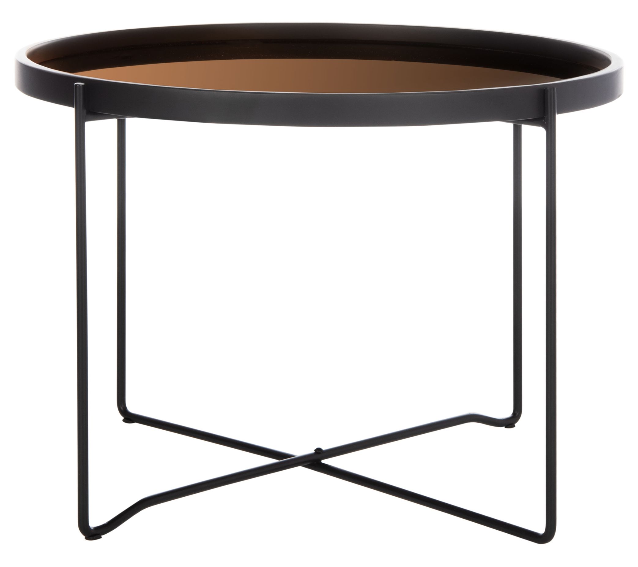 Safavieh Ruby Medium Round Tray Top Accent Tabl e