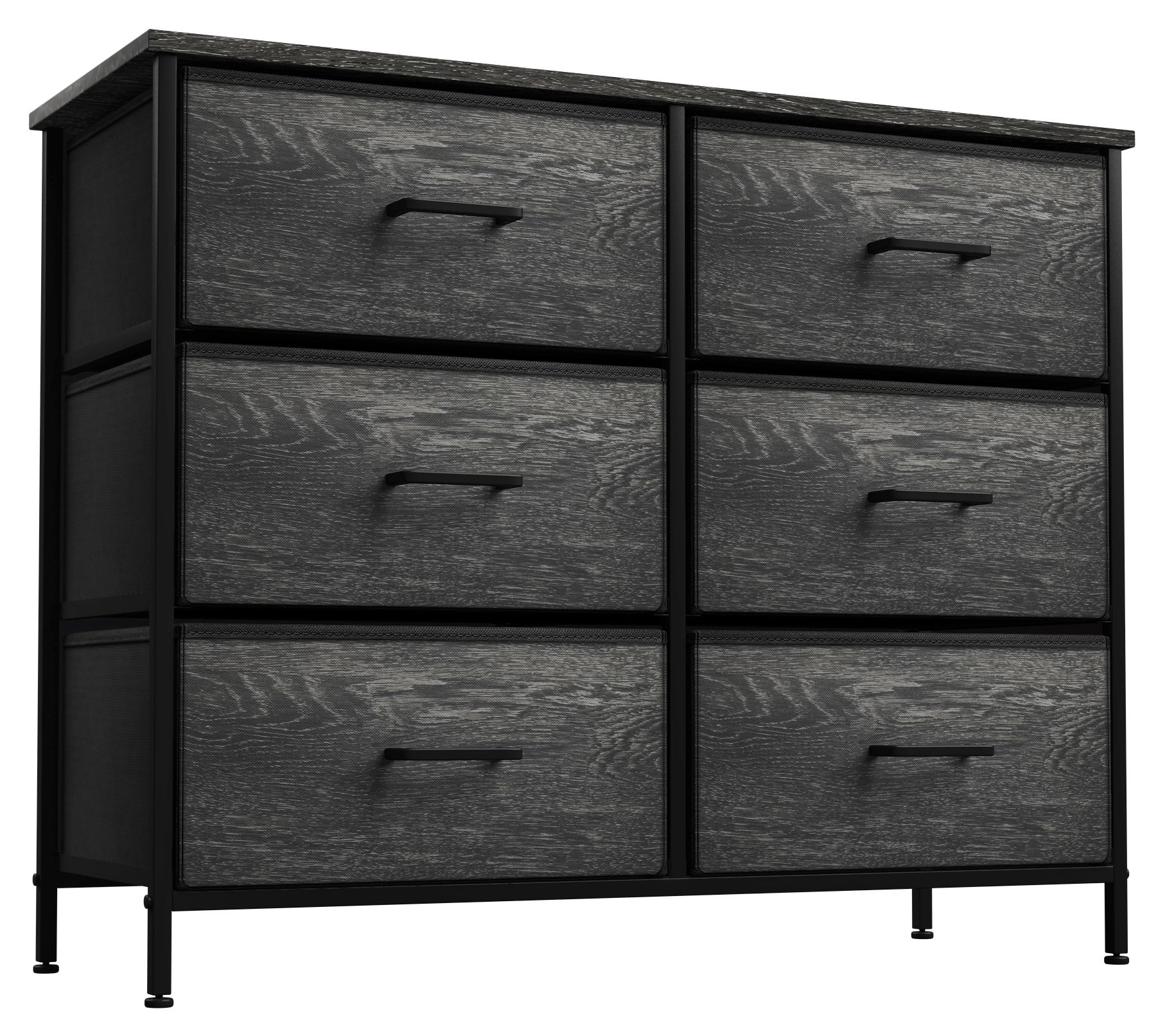 Sorbus Dresser with 6 Faux Wood Drawers