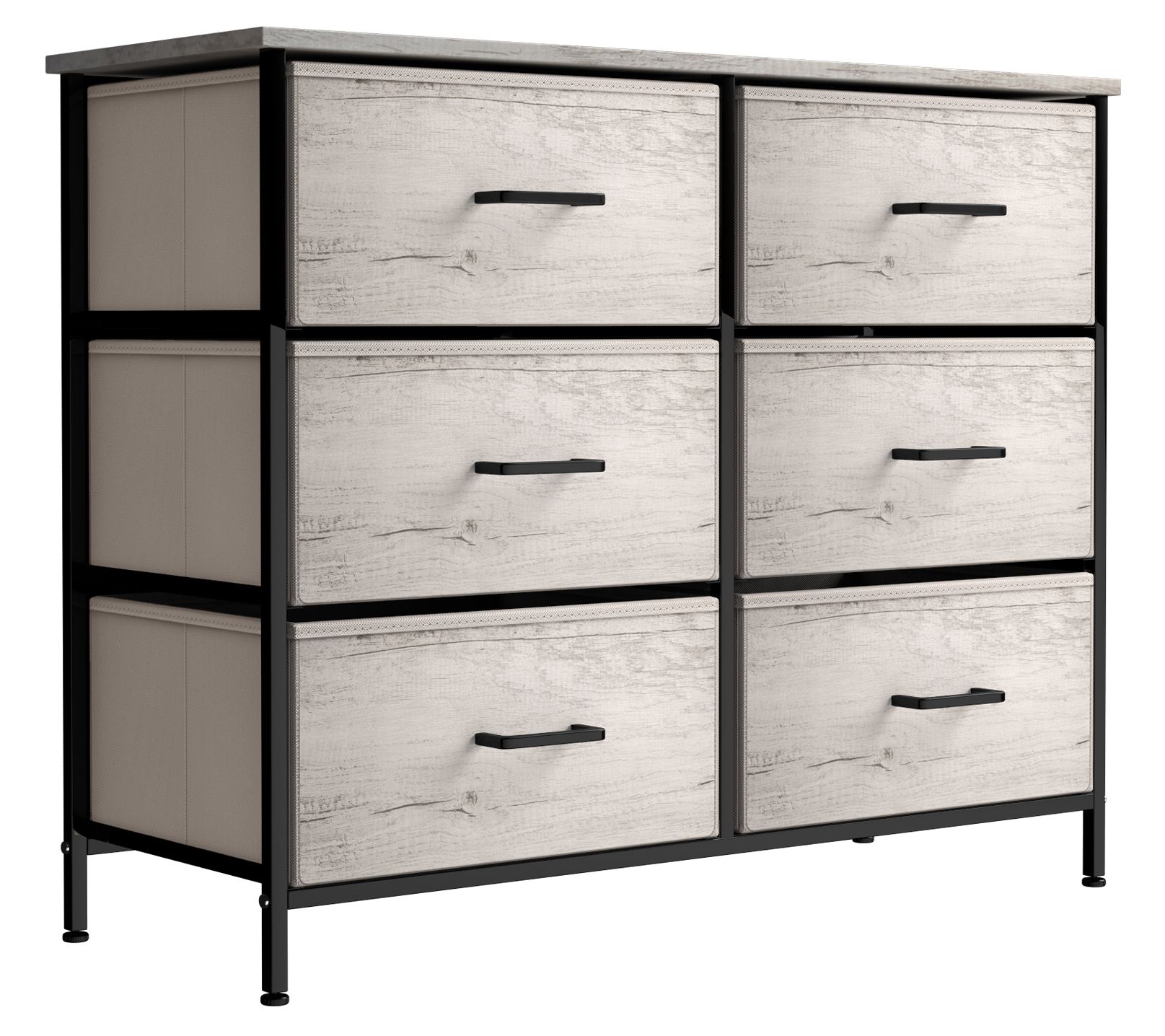 Sorbus Dresser with 6 Faux Wood Drawers