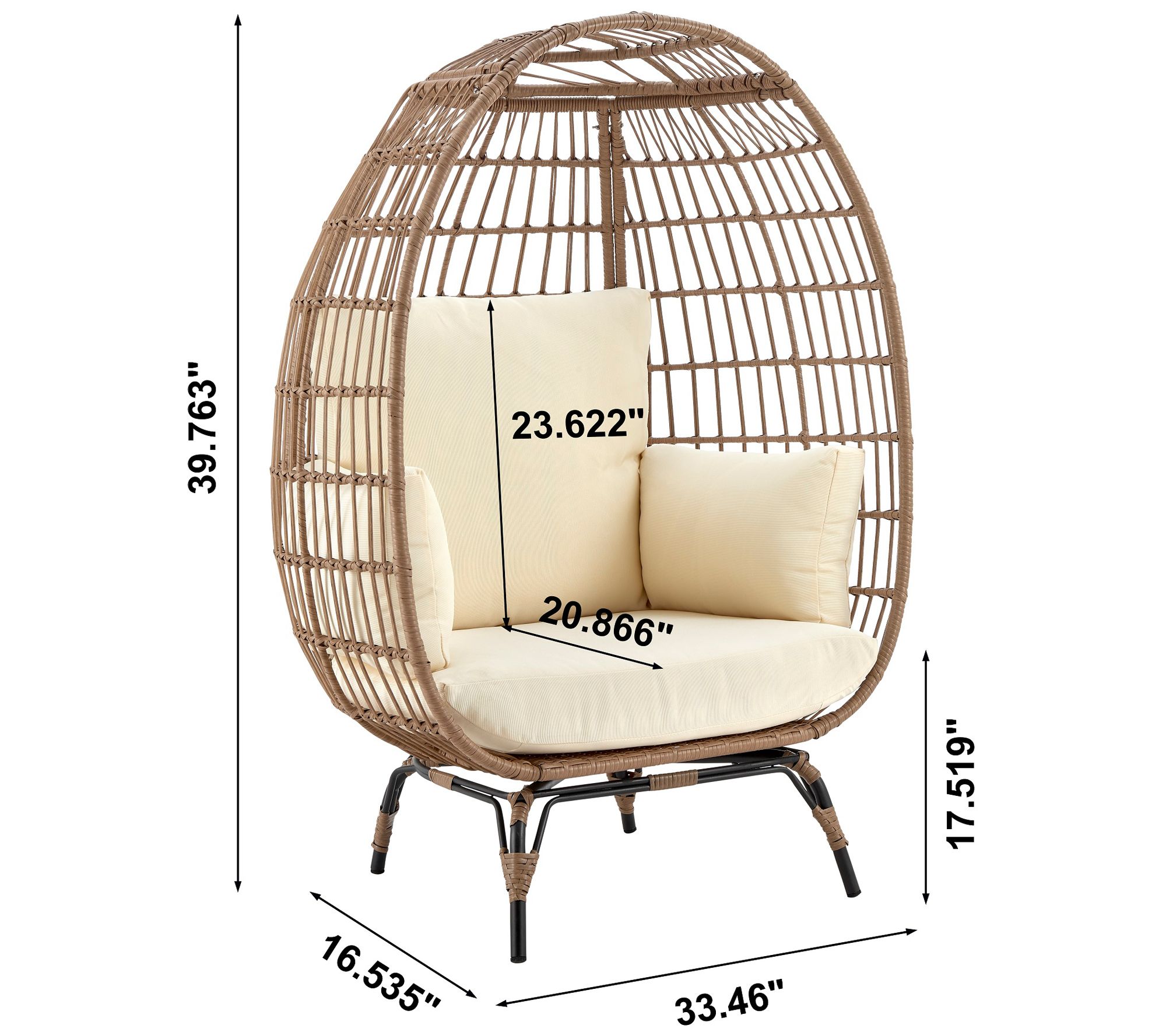 Qvc hanging best sale egg chair