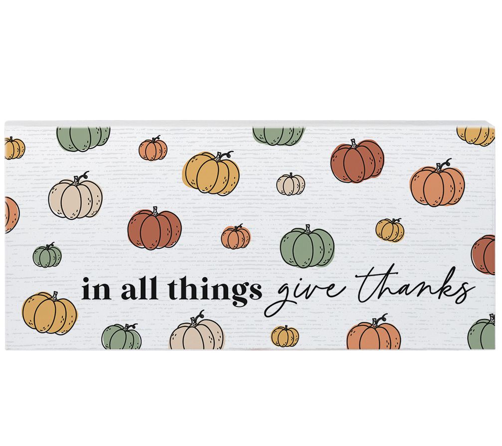 Sincere Surroundings 12" Give Thanks Pumpkins Ispire Board