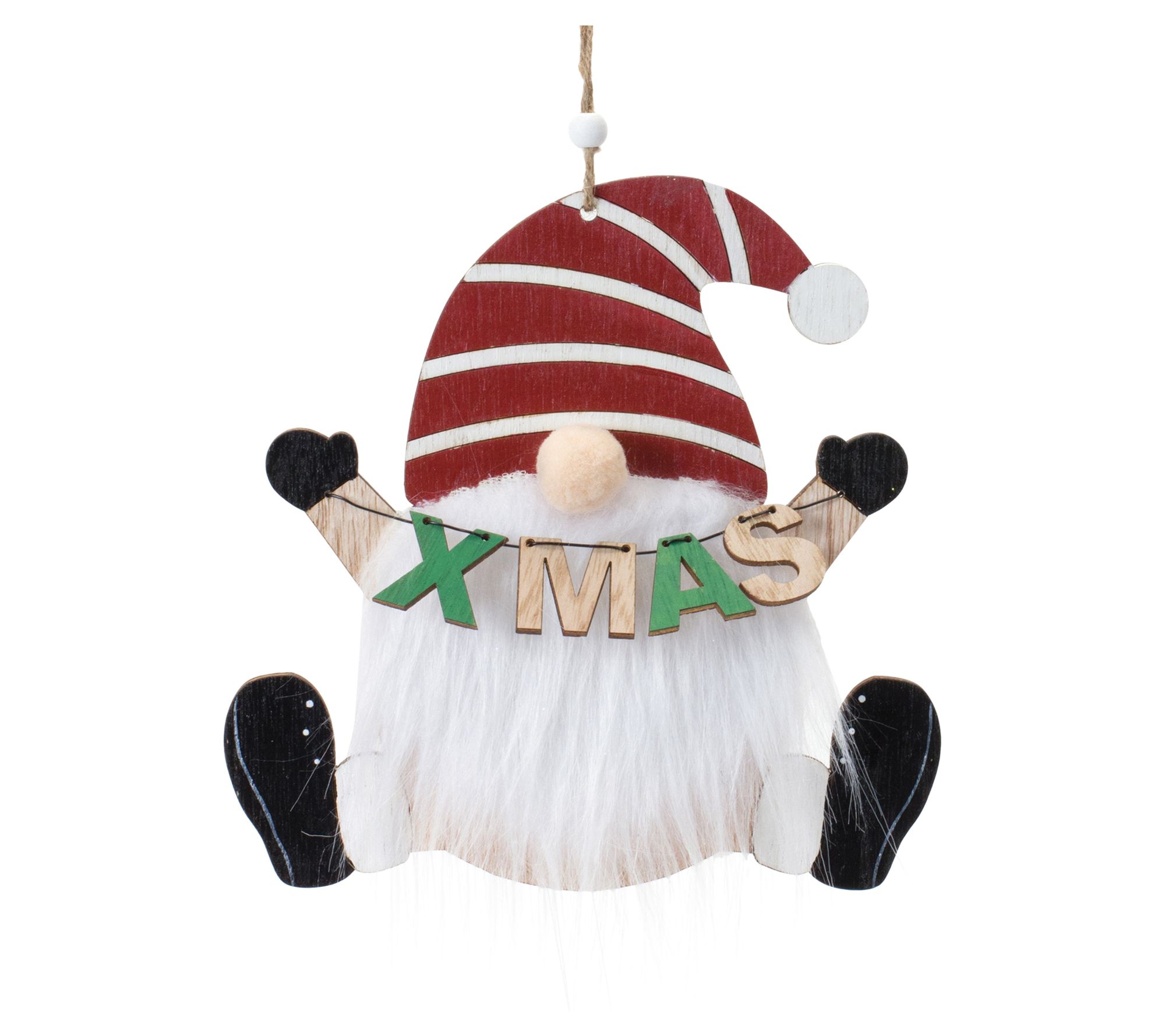 Melrose Wood Gnome Ornament (Set of 12)