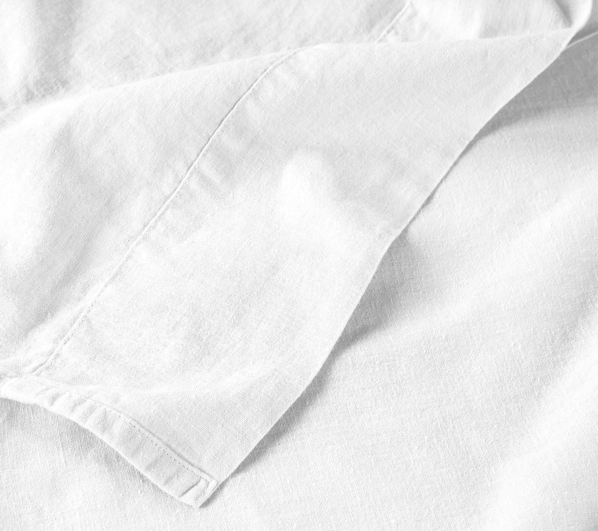 Superior Cotton Linen Blend Deep Pocket 4PC Sheet Set, Queen - QVC.com