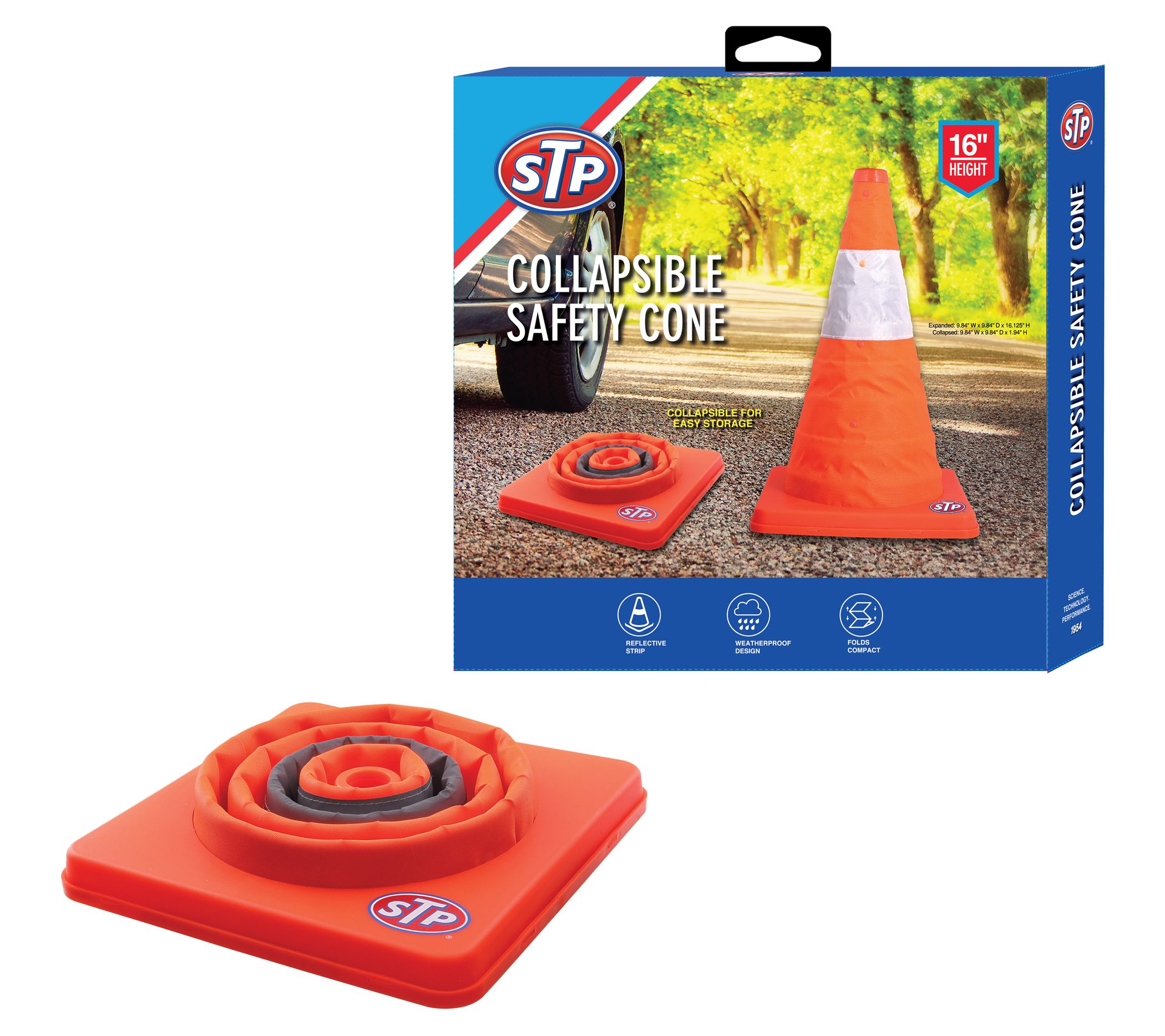 STP High Visibility Weatherproof Pop Up Safetyone