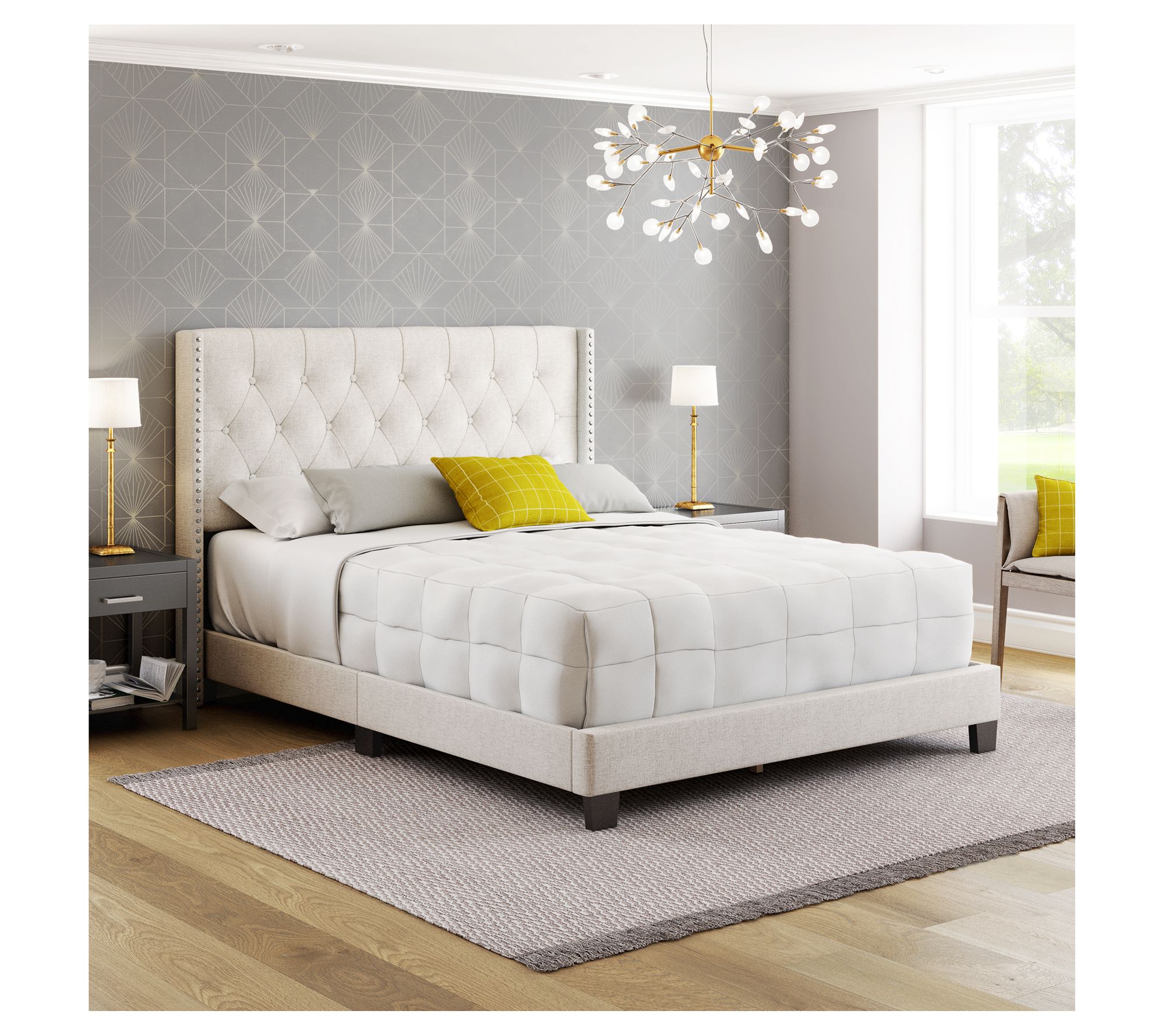 Boyd Sleep Mia Upholstered Platform Bed Frame