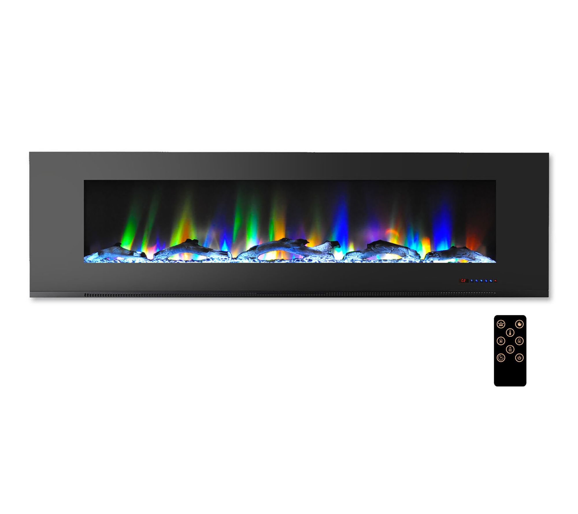 Cambridge 72-In. Wall Mounted Electric Fireplace Heater with