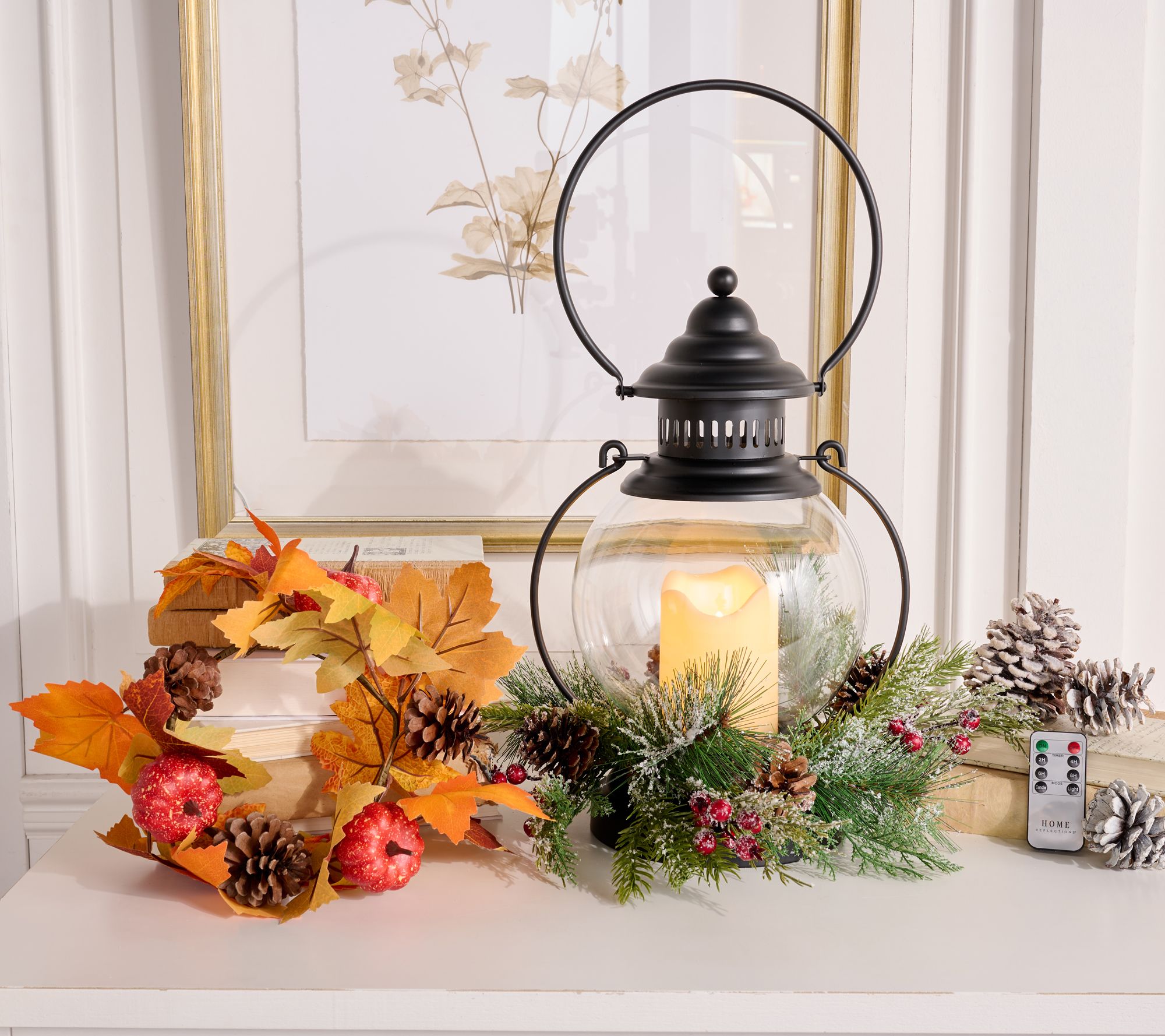 Home Reflections Indoor/Outdoor 16" Hanging Lantern
