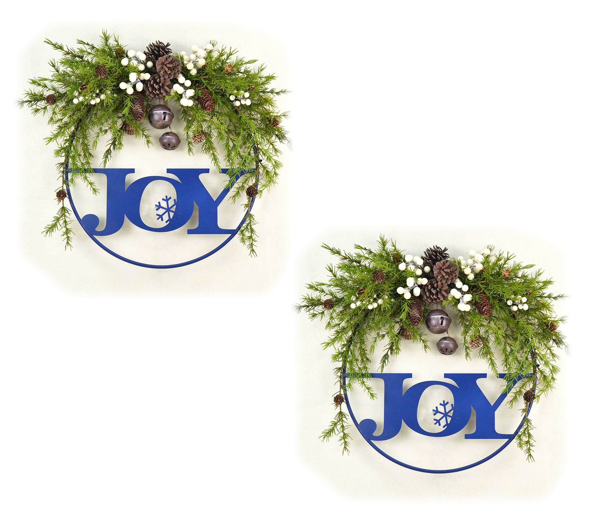 Temp-tations Set of 2 Holiday DecorativeWreaths