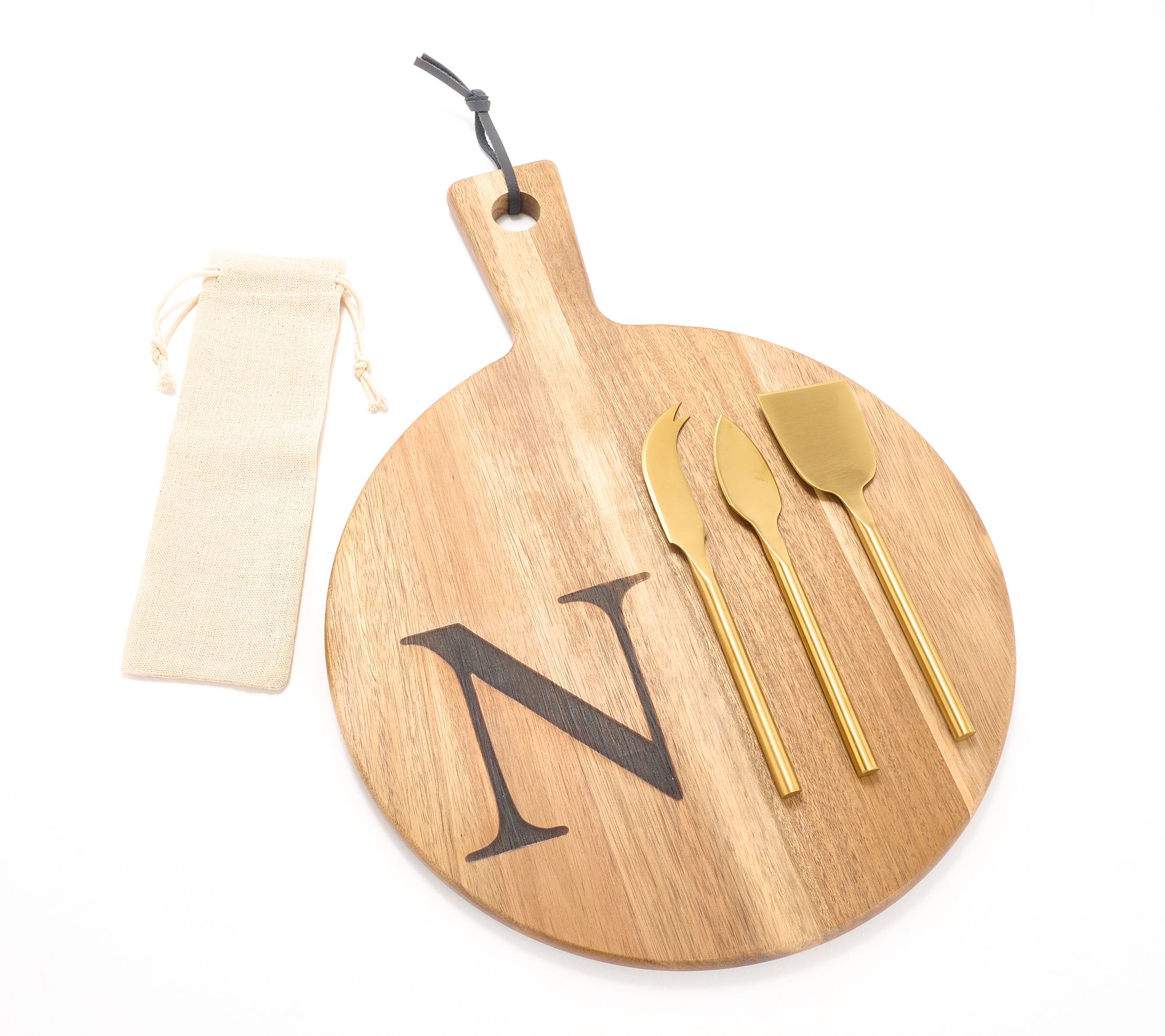 "As Is" Home Reflections Set of 5 Monogrammed Charcuterie Set