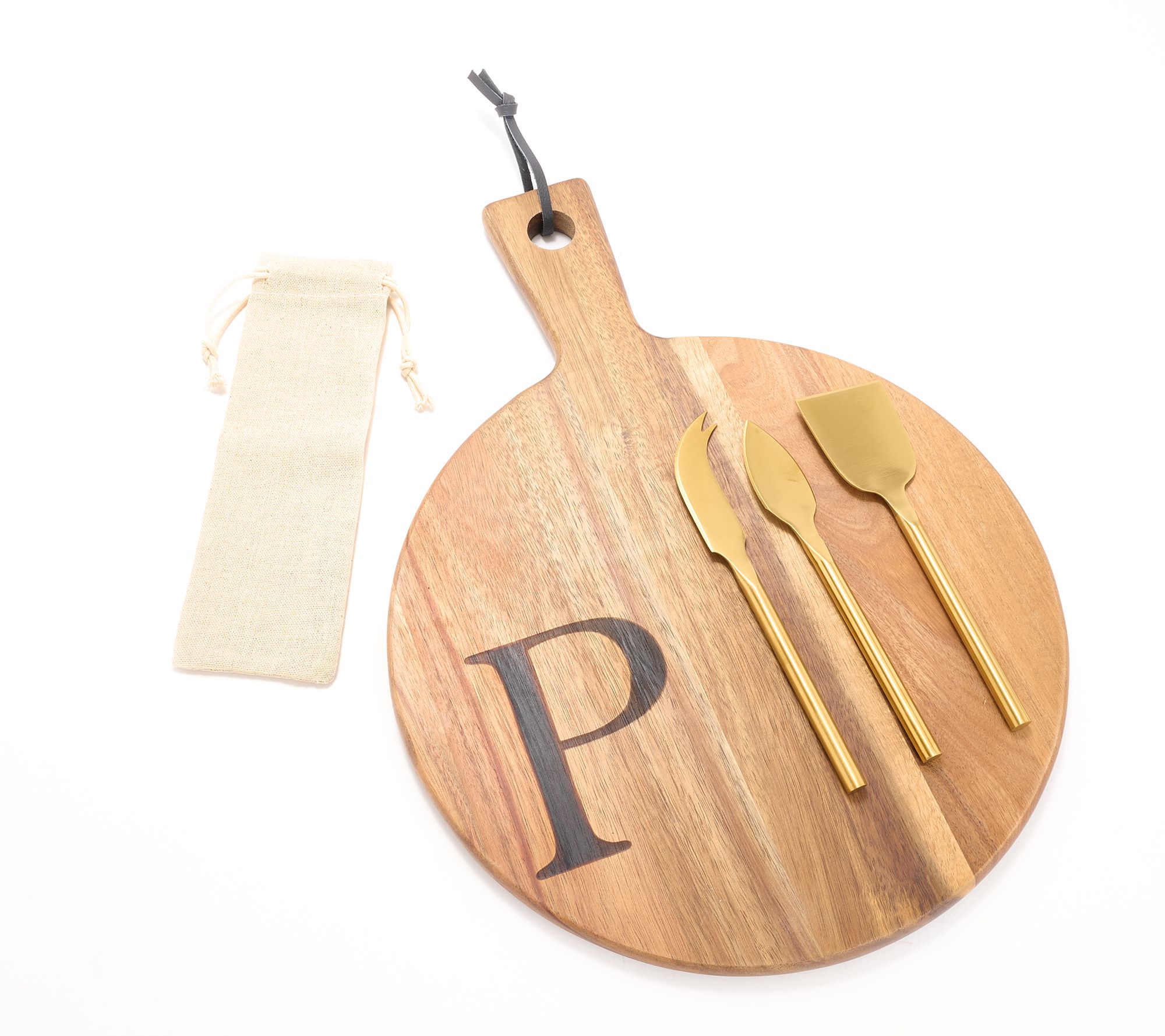 "As Is" Home Reflections Set of 5 Monogrammed Charcuterie Set