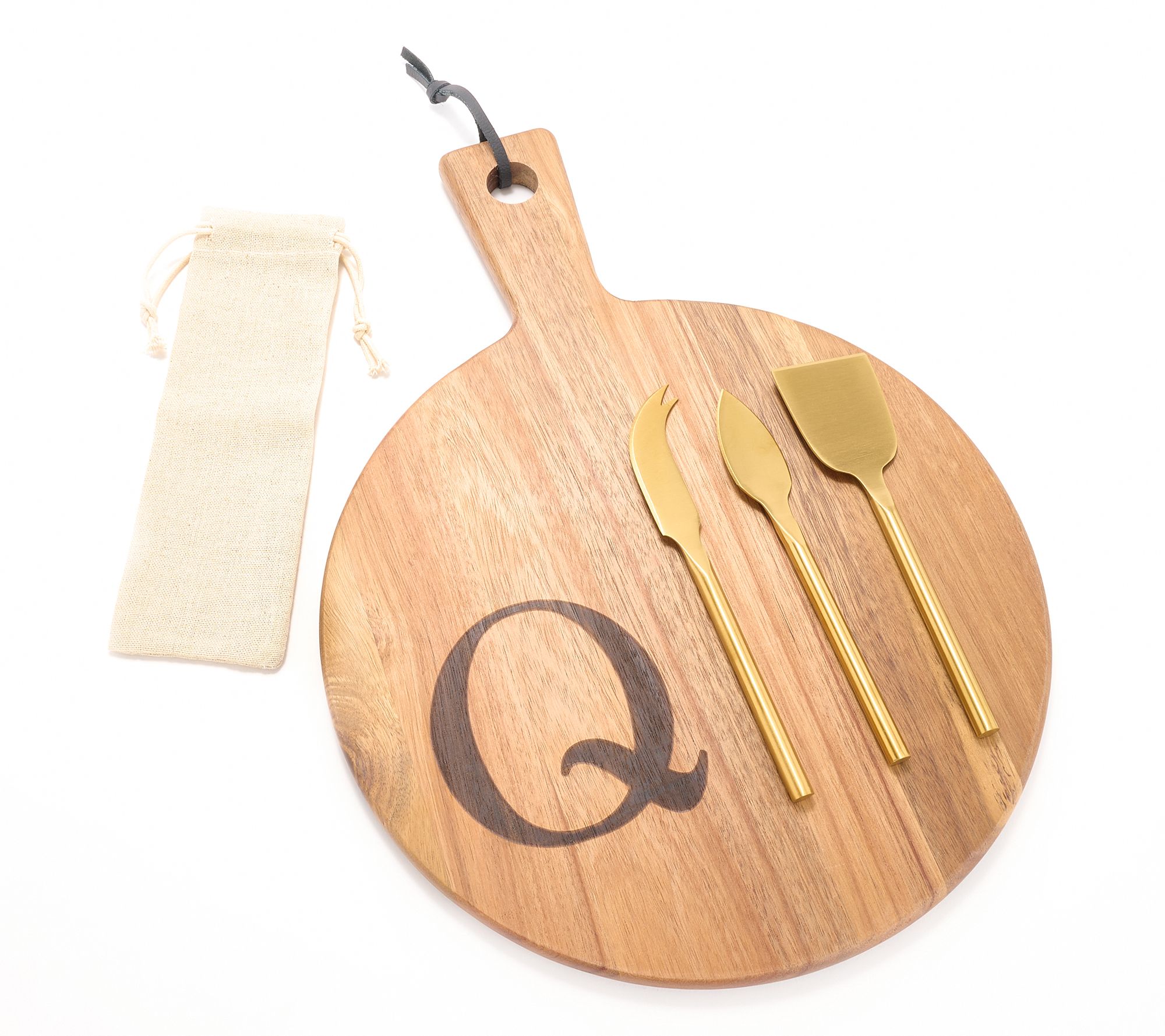 "As Is" Home Reflections Set of 5 Monogrammed Charcuterie Set