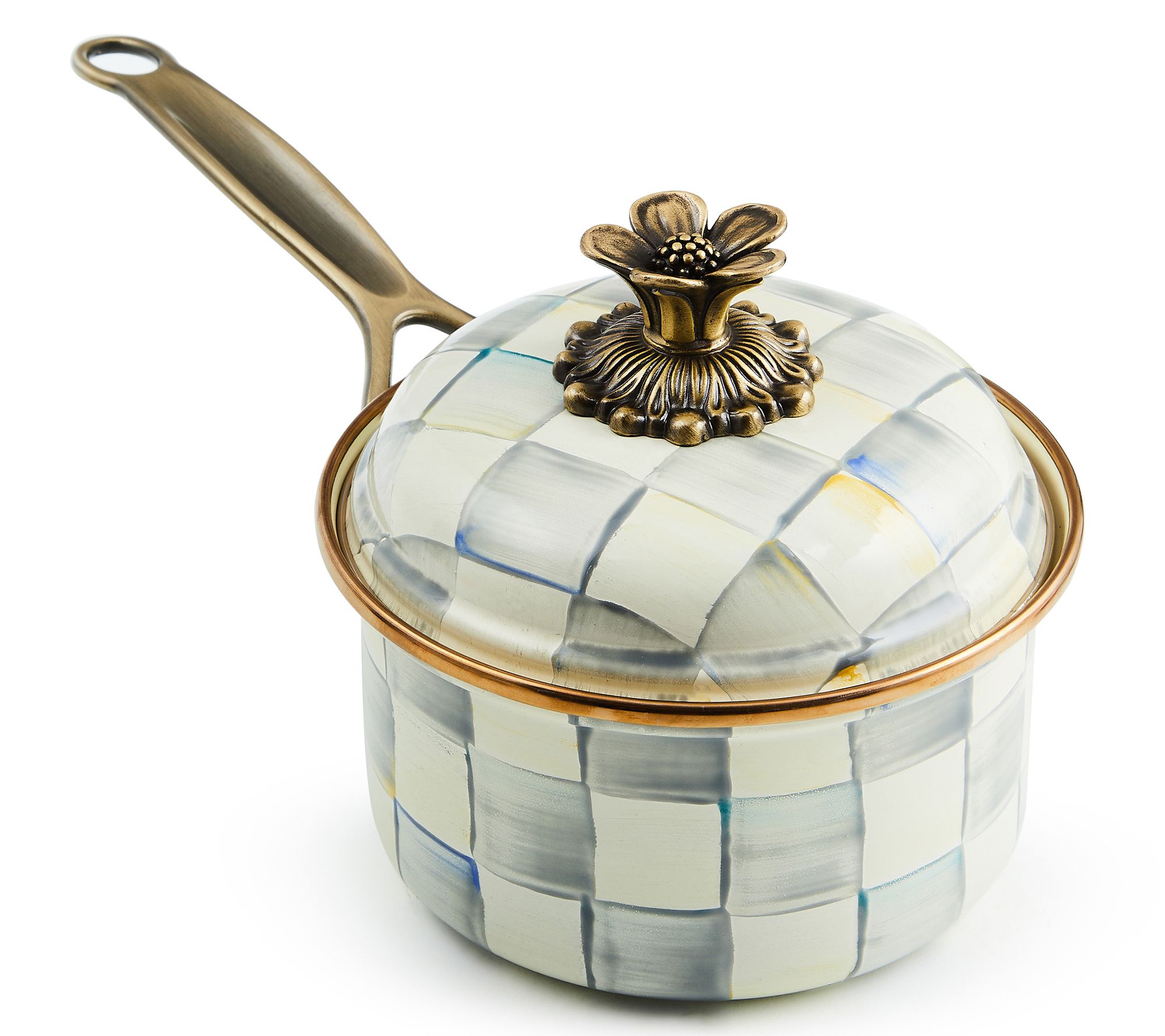 MacKenzie-Childs Check 1 Qt. Saucepan