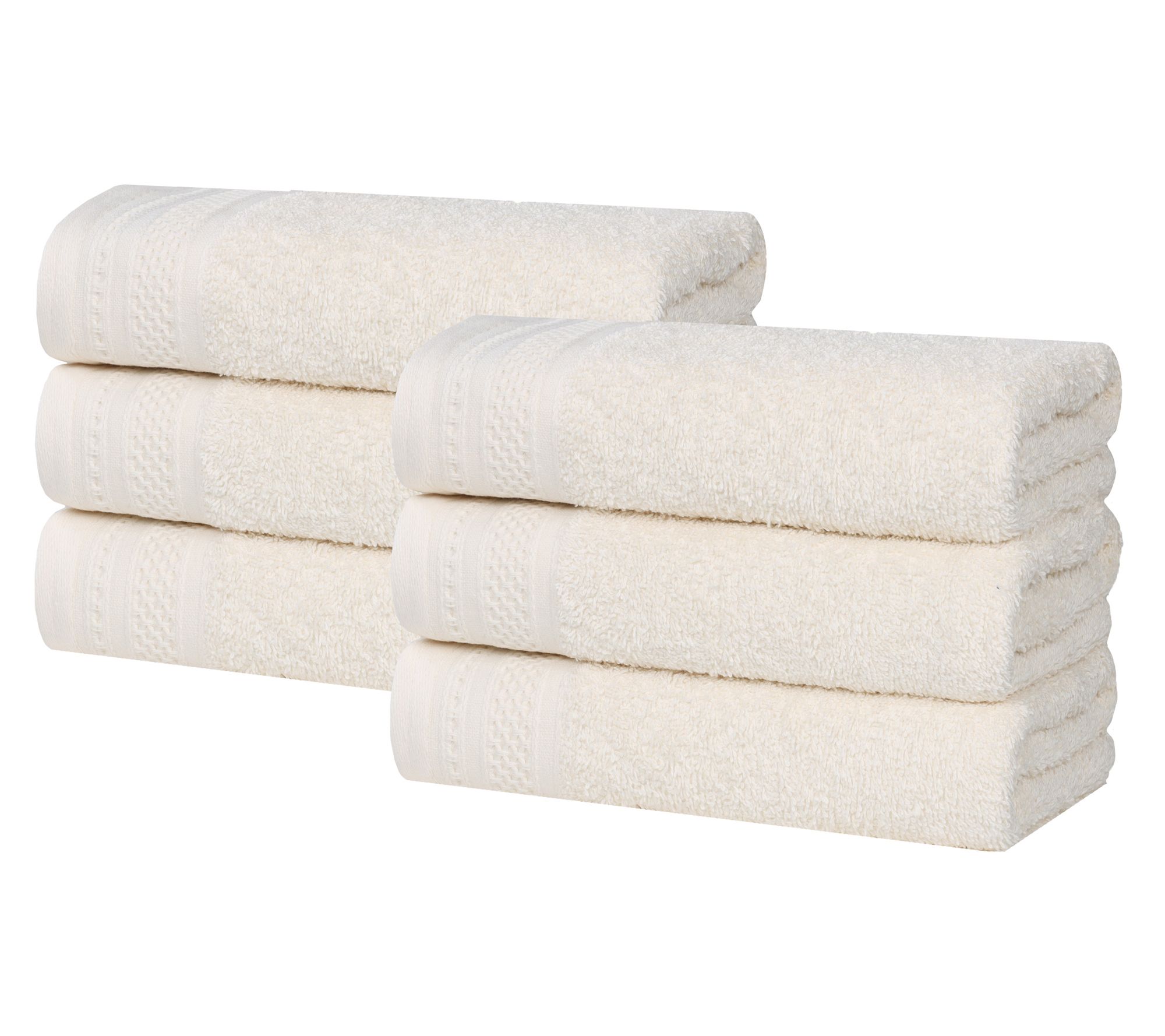 Superior Honeycomb Waffle Border Cotton Hand Towel Set